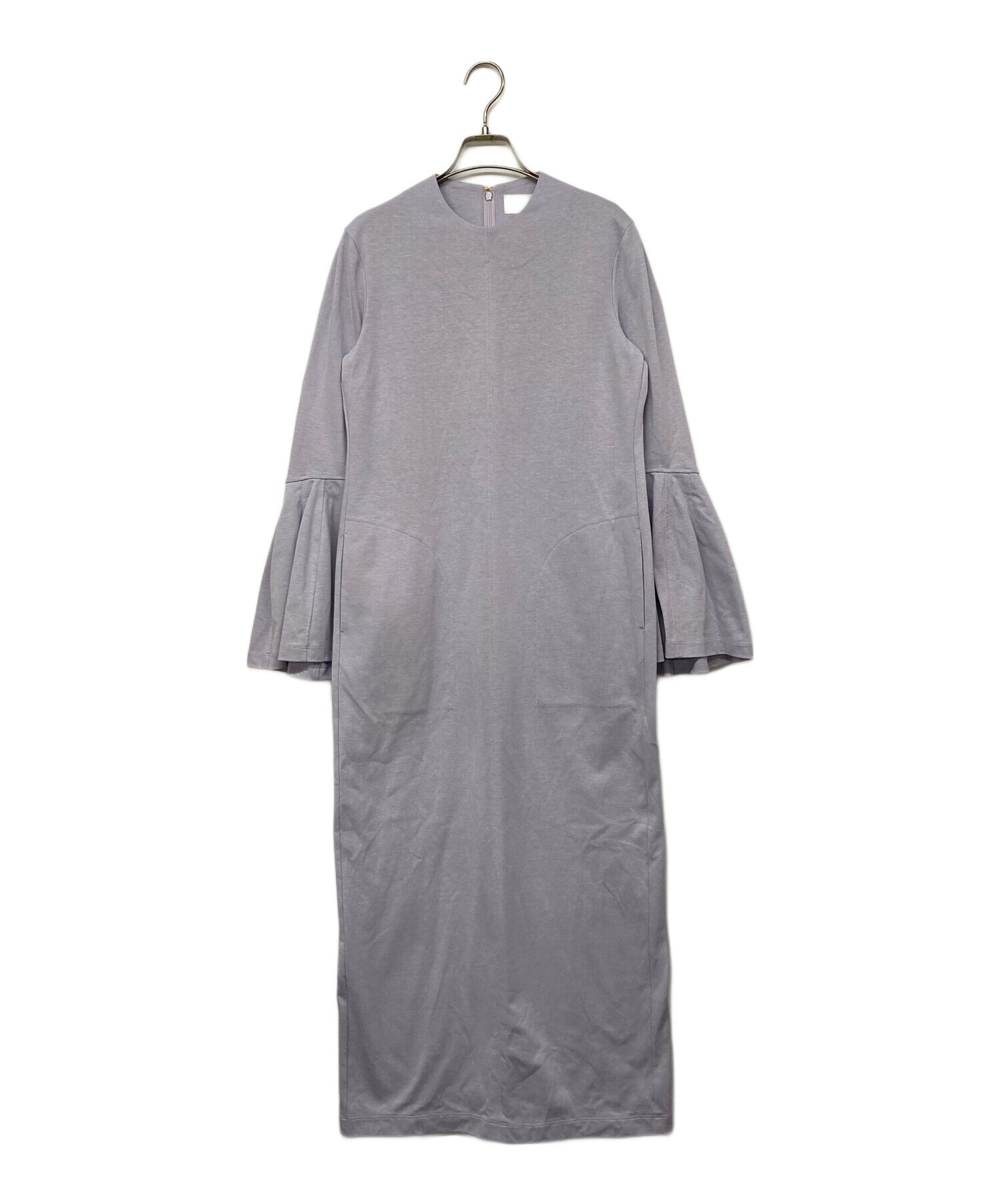 中古・古着通販】Mame Kurogouchi (マメクロゴウチ) Volume Sleeve Cotton Jersey Dress パープル  サイズ:3｜ブランド・古着通販 トレファク公式【TREFAC FASHION】スマホサイト