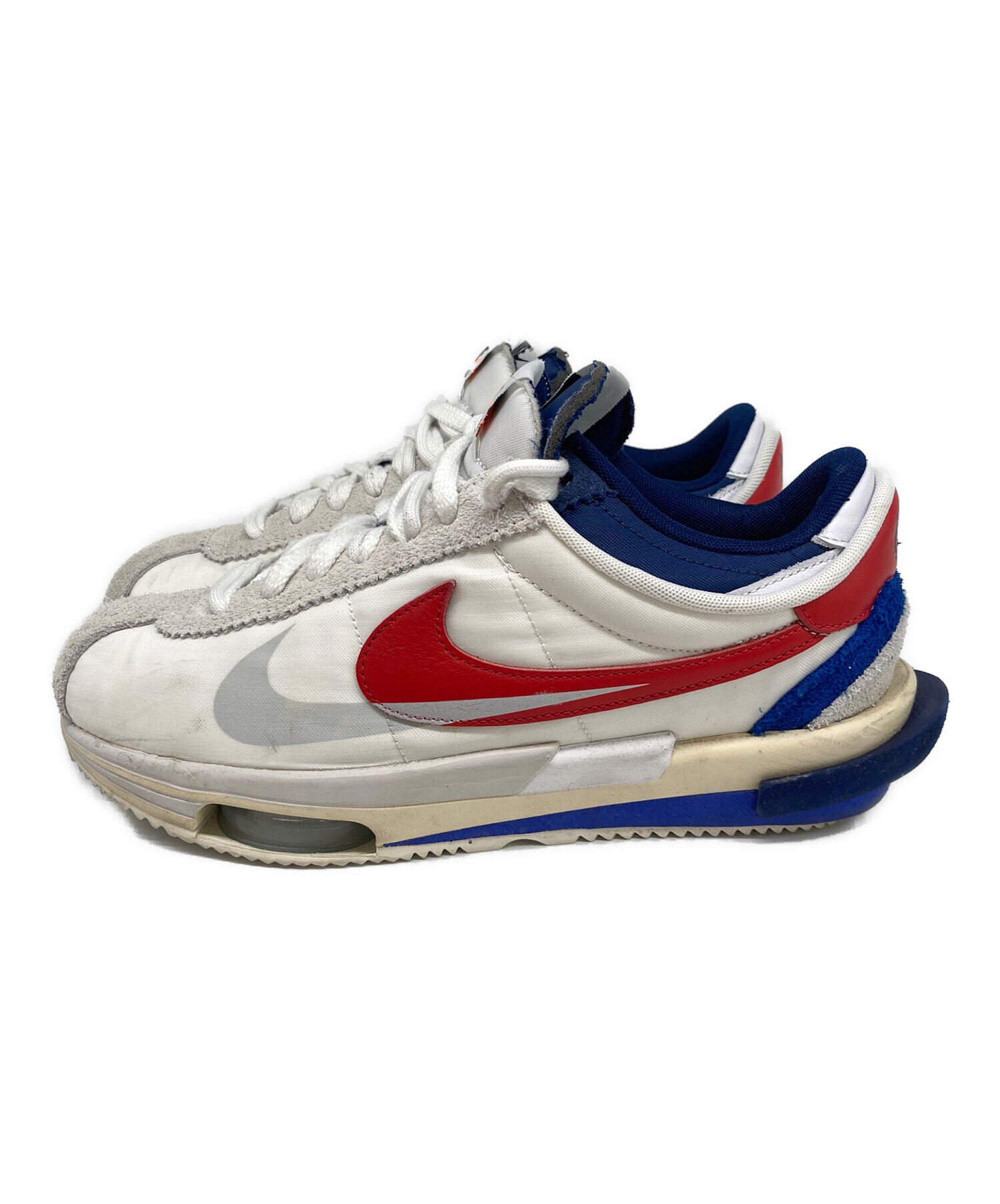 中古・古着通販】NIKE (ナイキ) sacai (サカイ) Zoom Cortez/ズームコルテッツ ホワイト×レッド  サイズ:27.5｜ブランド・古着通販 トレファク公式【TREFAC FASHION】スマホサイト