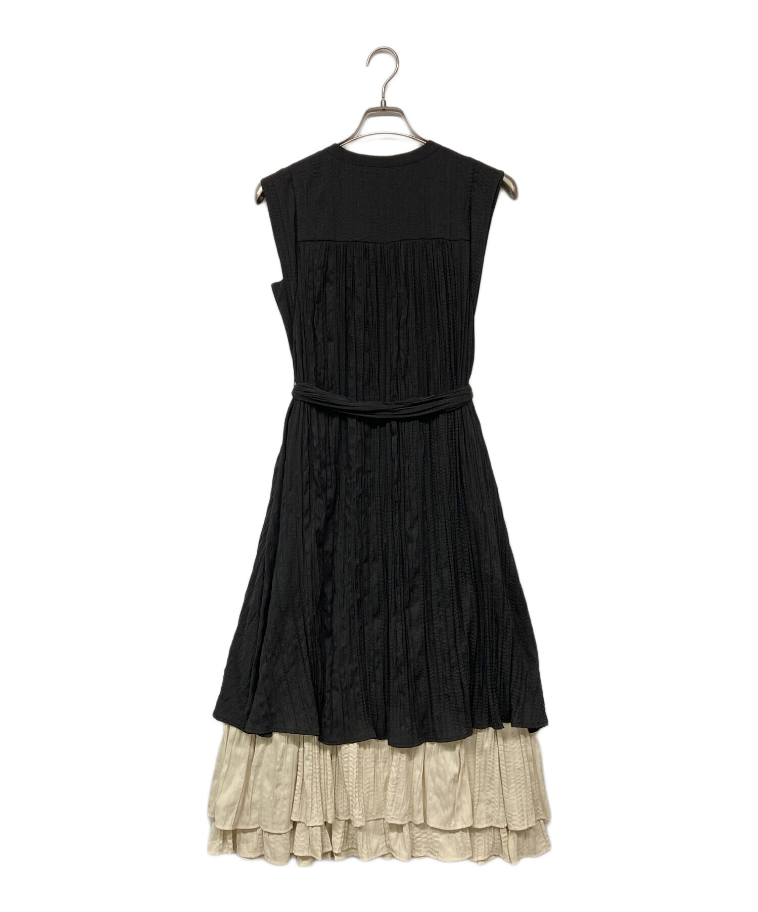 中古・古着通販】HER LIP TO (ハーリップトゥ) Two-Tone Midsummer Dress ブラック×ベージュ サイズ:S  未使用品｜ブランド・古着通販 トレファク公式【TREFAC FASHION】スマホサイト