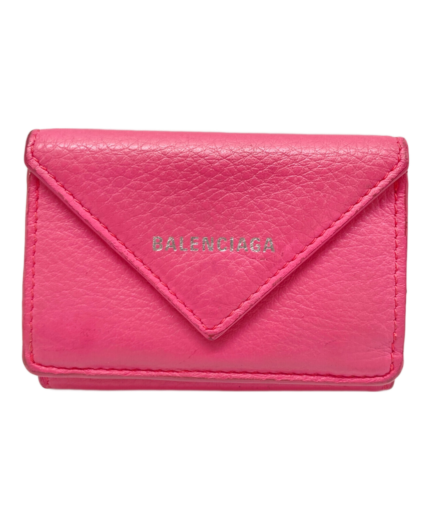 中古・古着通販】BALENCIAGA (バレンシアガ) PAPIER MINI WALLET ピンク｜ブランド・古着通販 トレファク公式【TREFAC  FASHION】スマホサイト