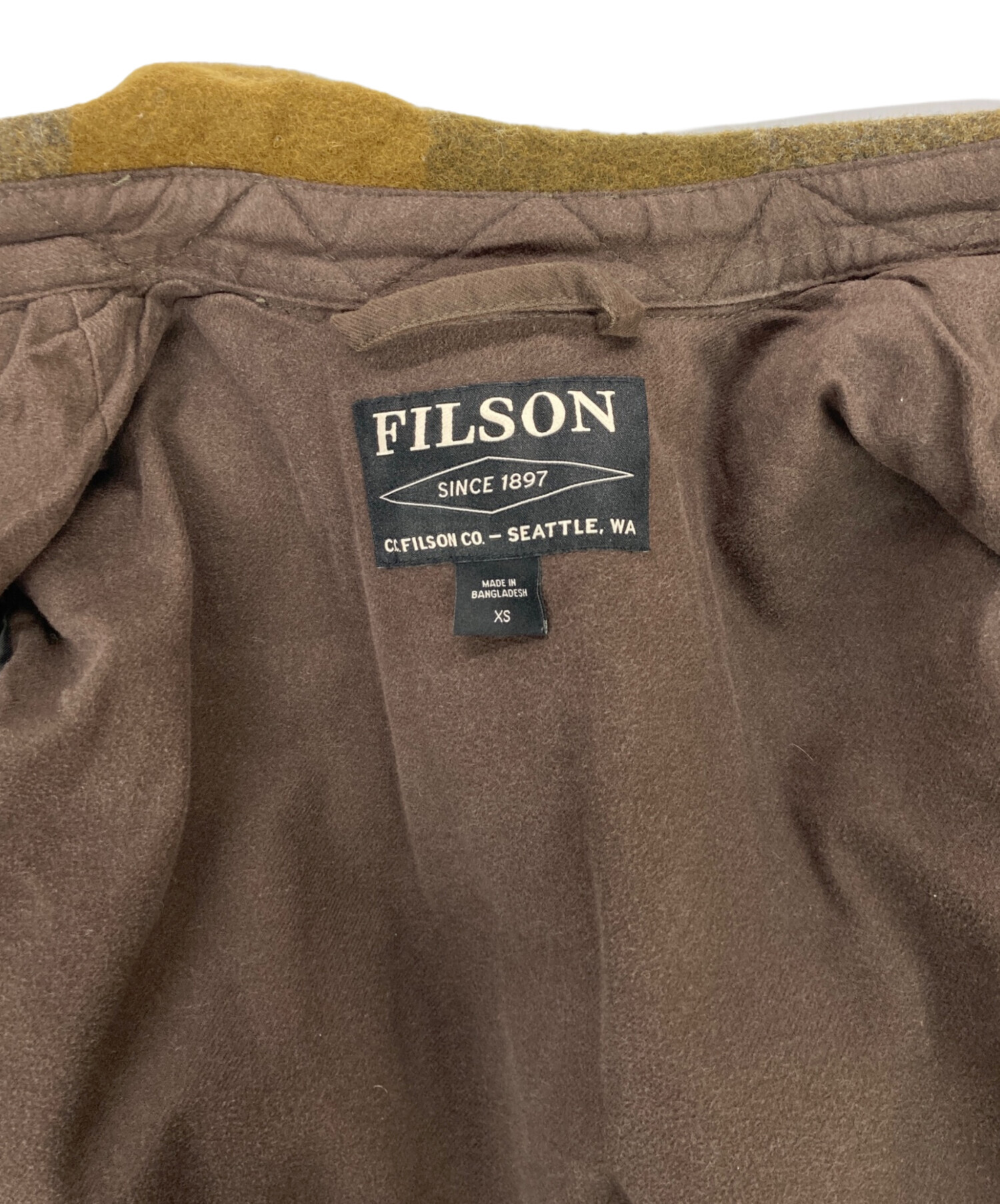 FILSON (フィルソン) ウールシャツジャケット ブラウン サイズ:XS