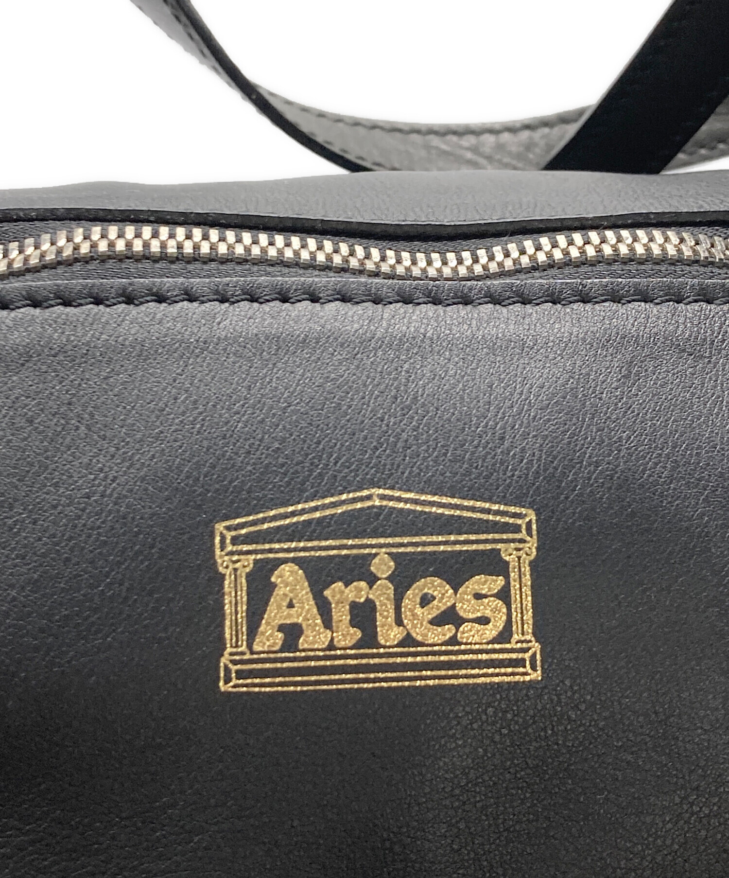 ARIES (アリーズ) レザートートバッグ ブラック