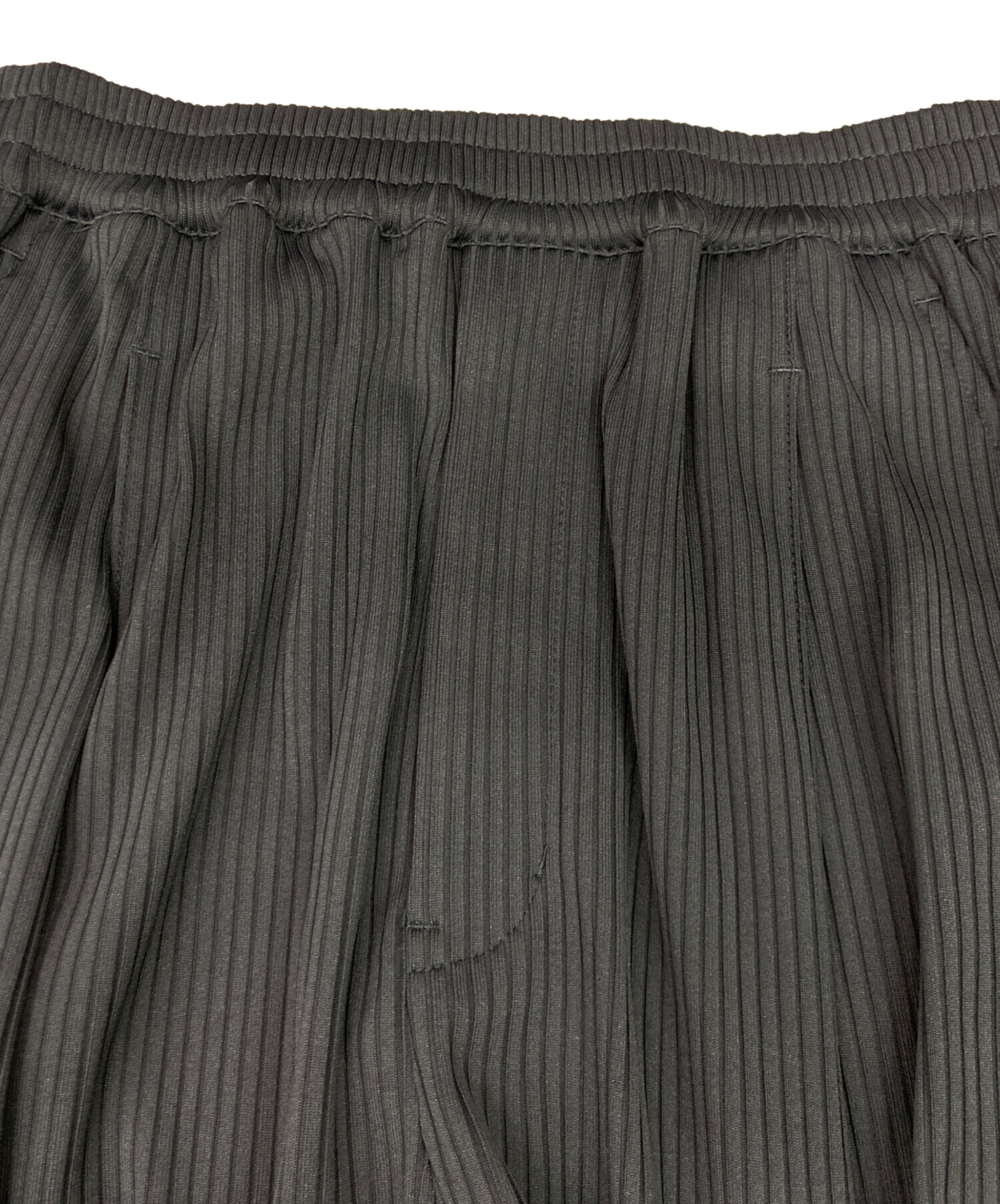 中古・古着通販】MAISON SPECIAL (メゾンスペシャル) Omega Rib Pin Tuck Wide Pants/ オメガリブピンタックワイドパンツ グレー サイズ:00｜ブランド・古着通販 トレファク公式【TREFAC FASHION】スマホサイト