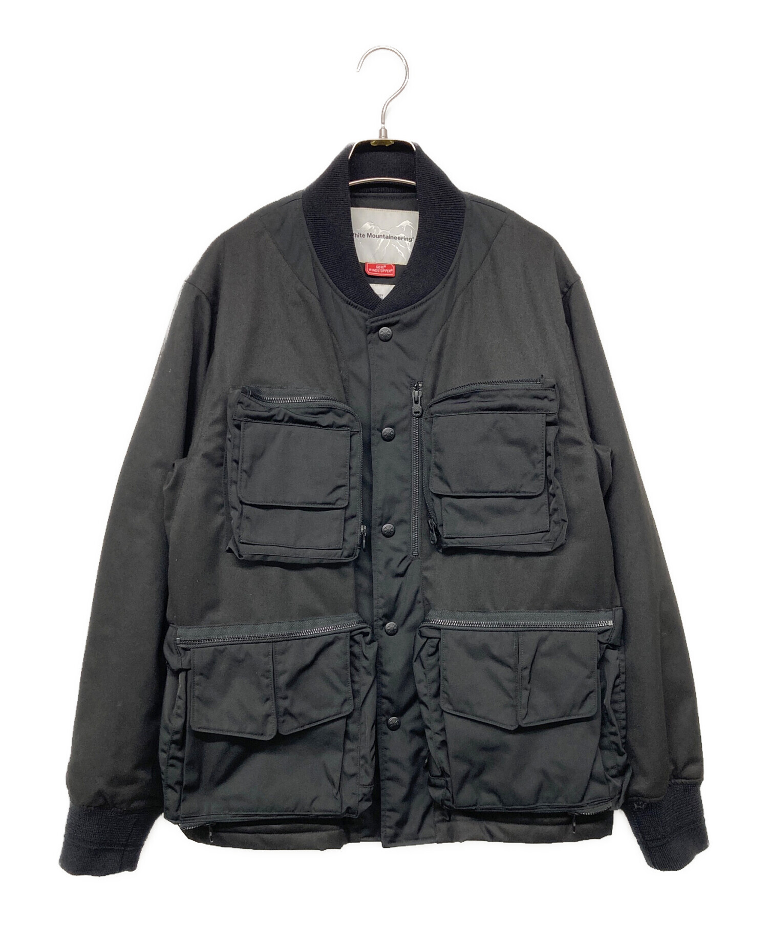 中古・古着通販】WHITE MOUNTAINEERING (ホワイトマウンテ二アニング) PRIMALOFT X WINDSTOPER RIBBED  COLLAR COVERALL JACKET/カバーオール ブラック サイズ:1｜ブランド・古着通販 トレファク公式【TREFAC  FASHION】スマホサイト