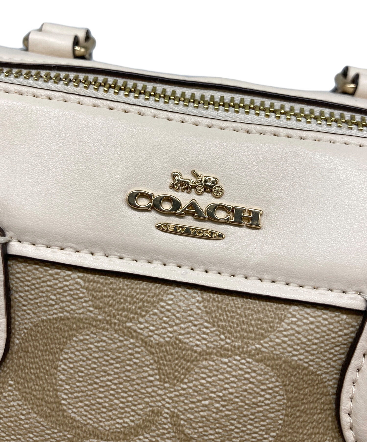 COACH (コーチ) 2WAYバッグ ベージュ