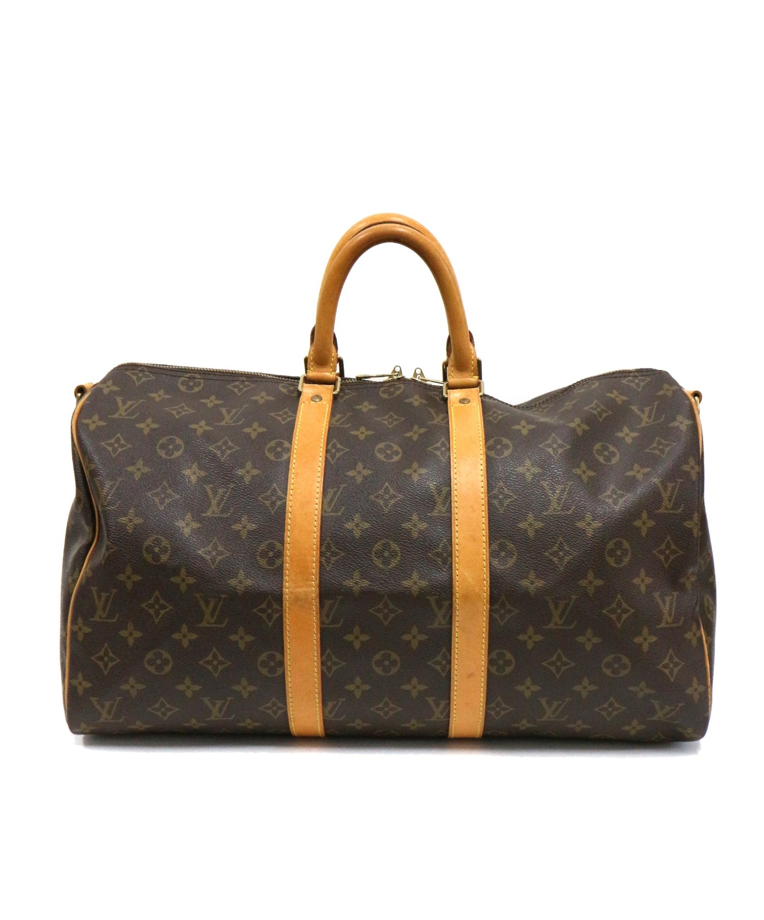 LOUIS VUITTON (ルイヴィトン) キーポル45 ブラウン モノグラム M41428　TH0996　ショルダーストラップ付