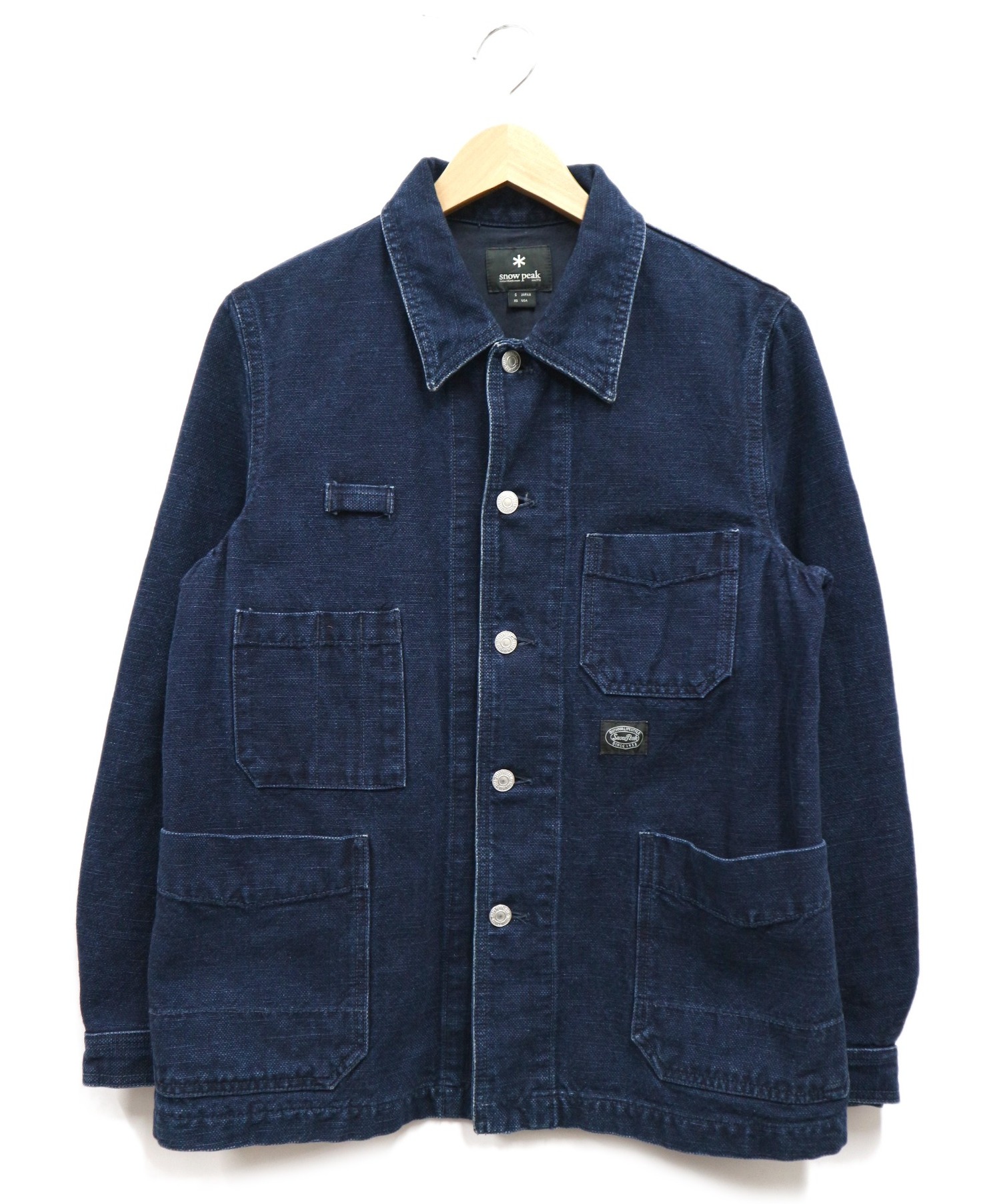 snow peak (スノーピーク) OKAYAMA OX WORK JACKET インディゴ サイズ:S