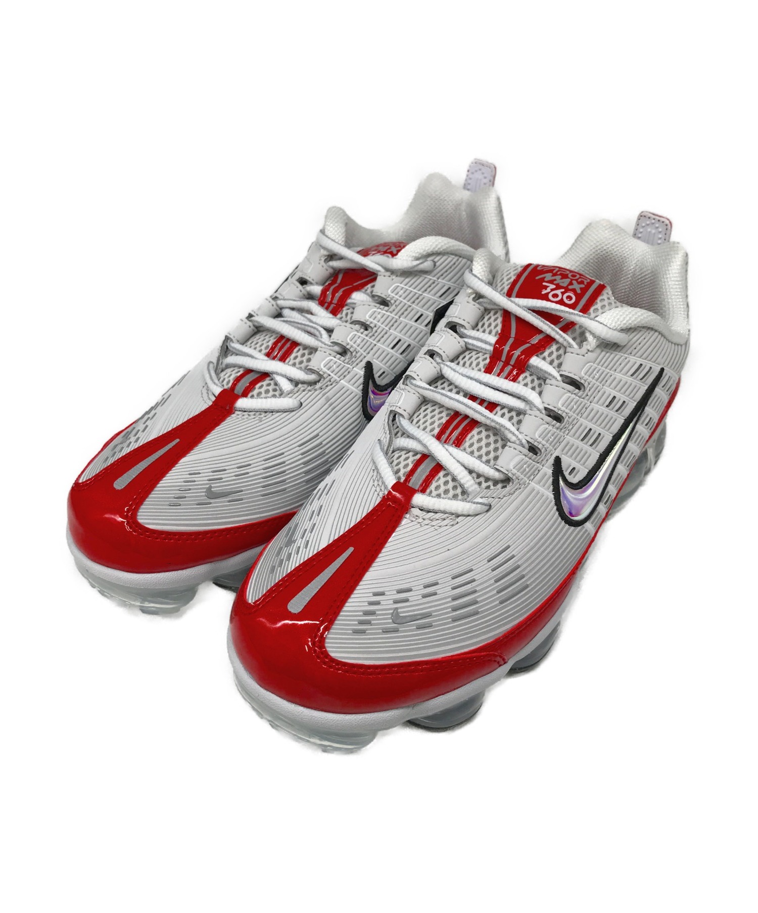 NIKE (ナイキ) AIR VAPORMAX 360 グレー×レッド サイズ:26㎝ 未使用品