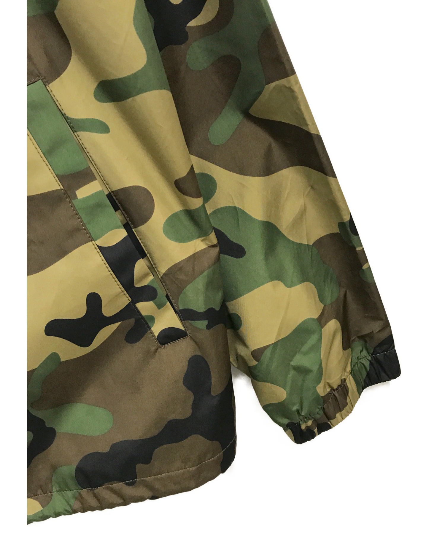 stussy (ステューシー) カモクルーズコーチジャケット カーキ×ブラウン サイズ:L CAMO CRUIZE COACH JACKET