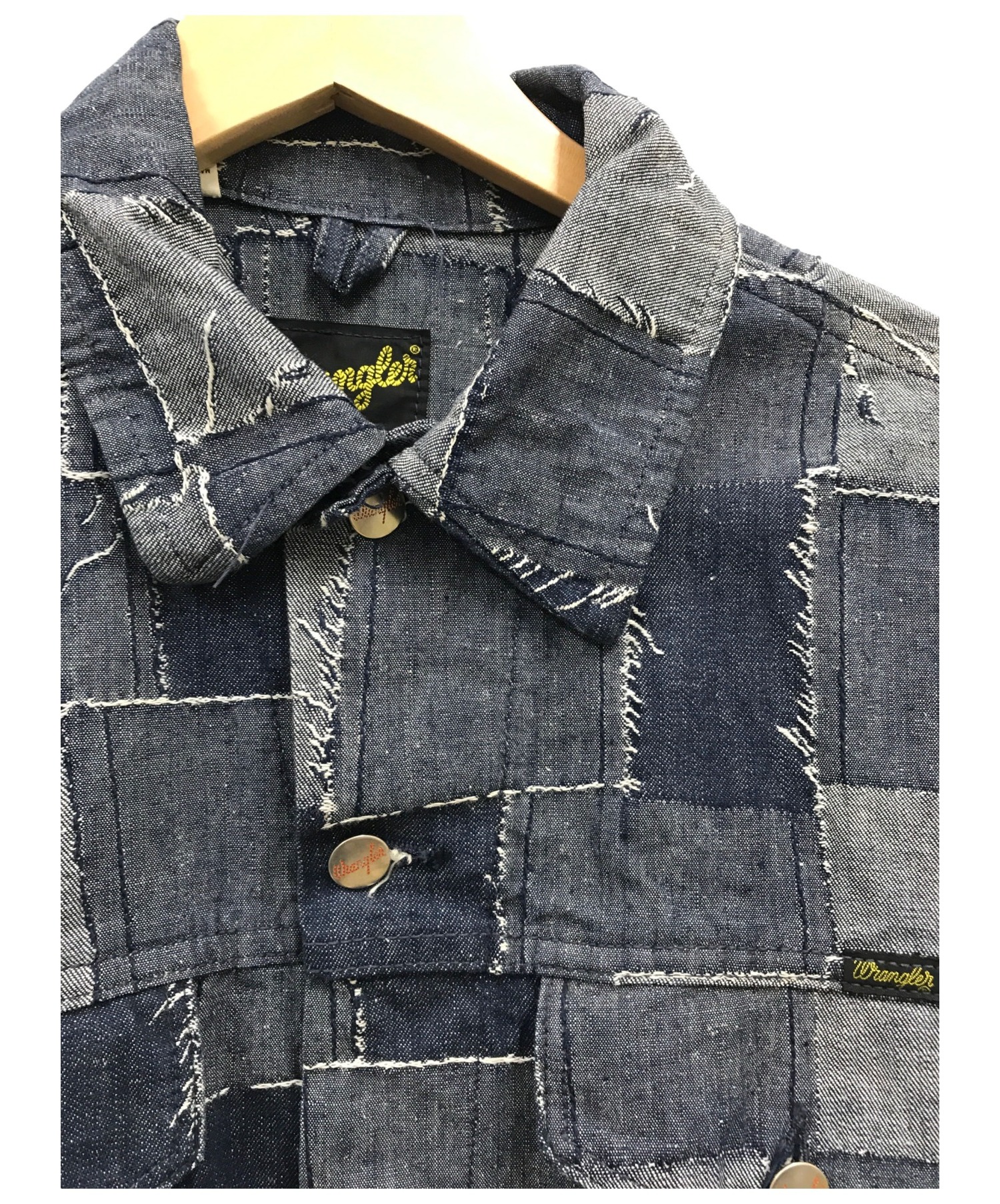 Wrangler (ラングラー) 70’s-80’sパッチワークデニムジャケット ブルー サイズ:40 70ー80年代