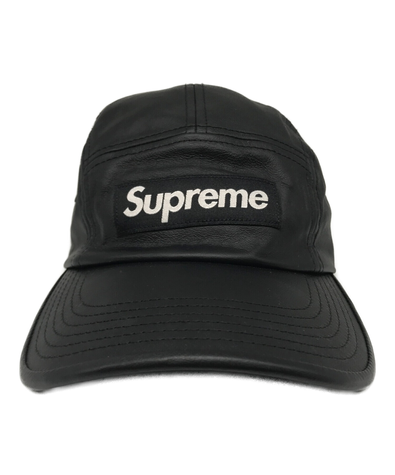 中古・古着通販】Supreme (シュプリーム) レザーキャンプキャップ