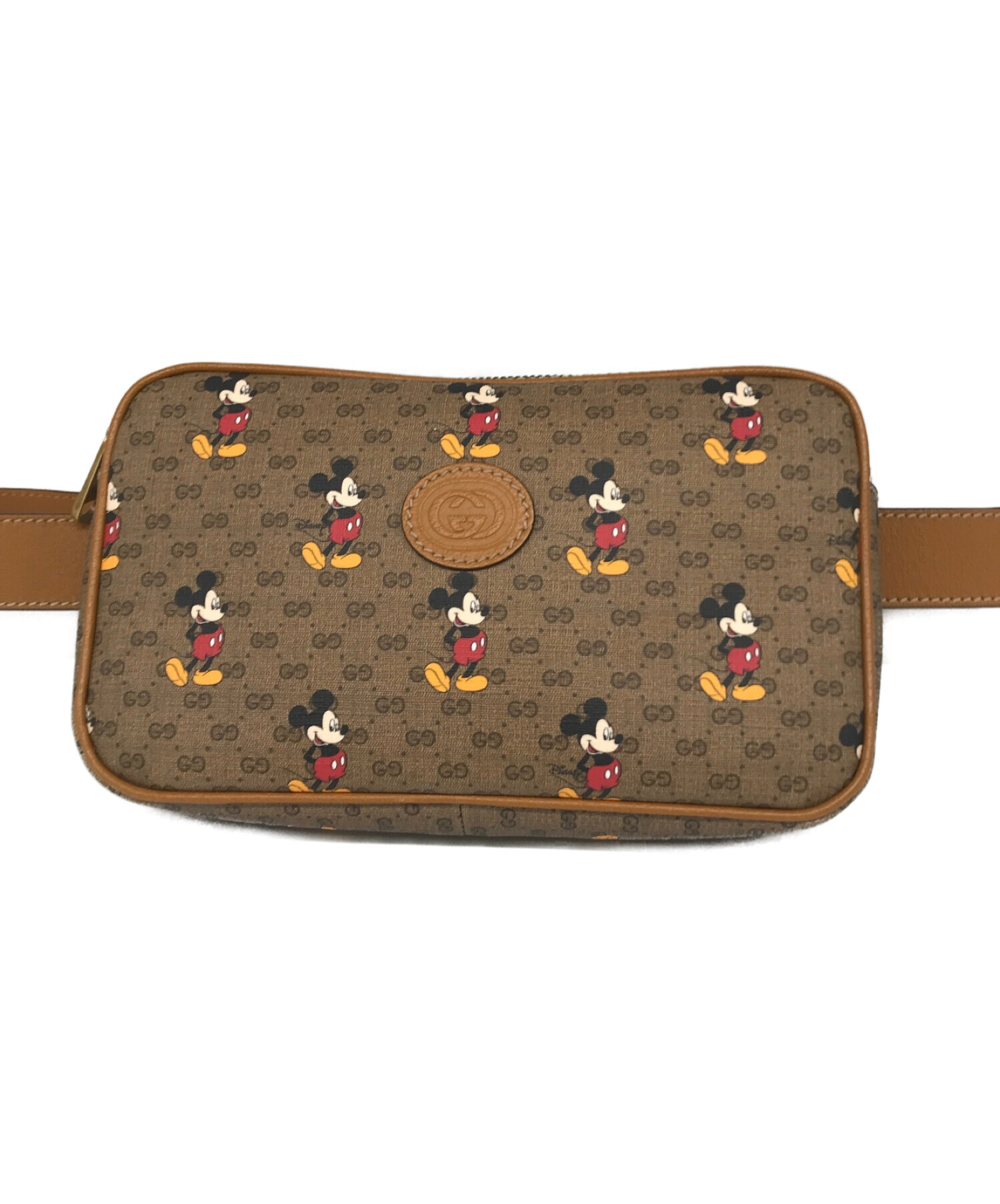 Disney × GUCCI (ディズニー × グッチ) GGスプリームボディバッグ ベージュ