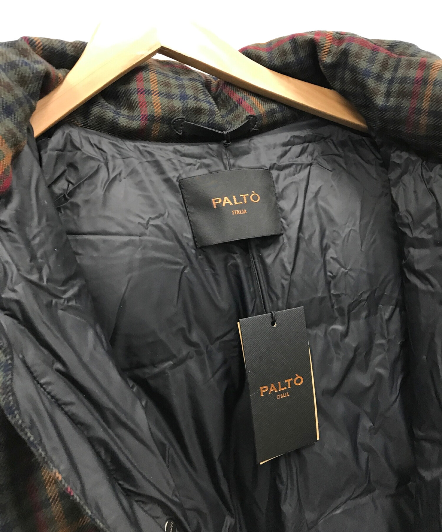 中古・古着通販】PALTO (パルト) ウールアクリル フーデッドダウン