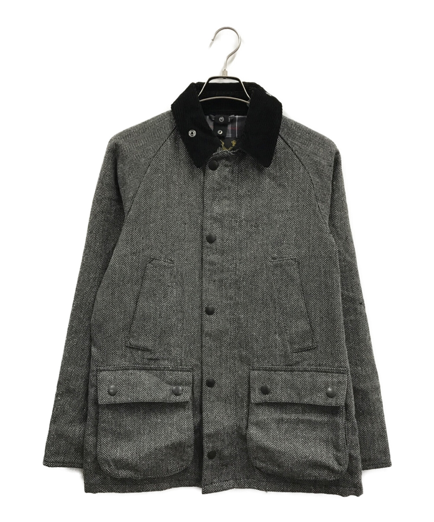 Barbour (バブアー) 別注 SL ビデイル ヘリンボーンジャケット / SL BEDALE HERRINGBONE グレー サイズ:s