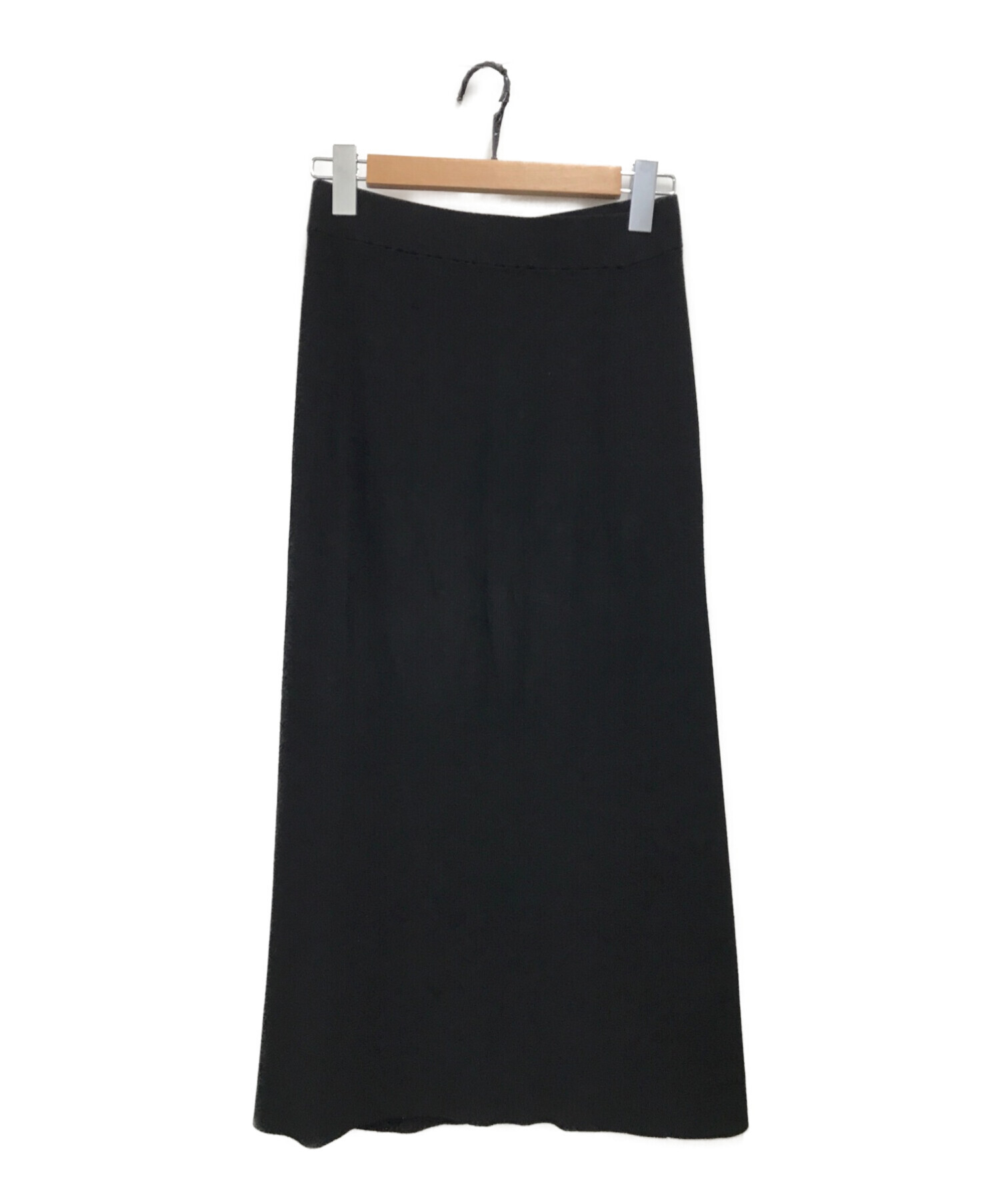 theory (セオリー) フロントボタンスカート / Compact Crepe Front Flap Skirt ブラック サイズ:S