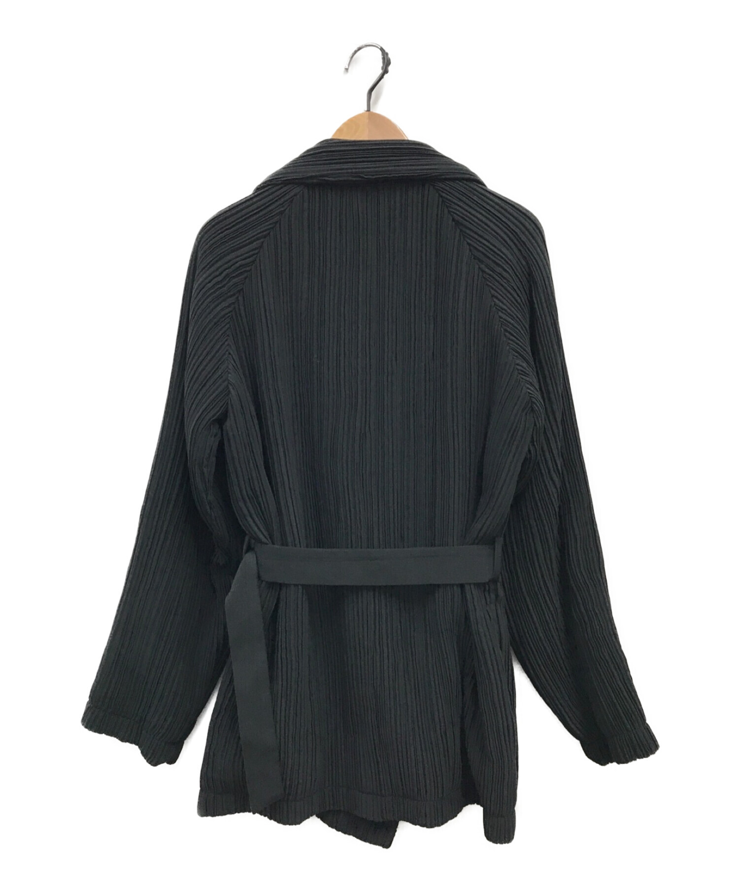 Ameri (アメリ) オトナプリーツベルトジャケット / OTONA PLEAT BELT JACKET ブラック サイズ:FREE