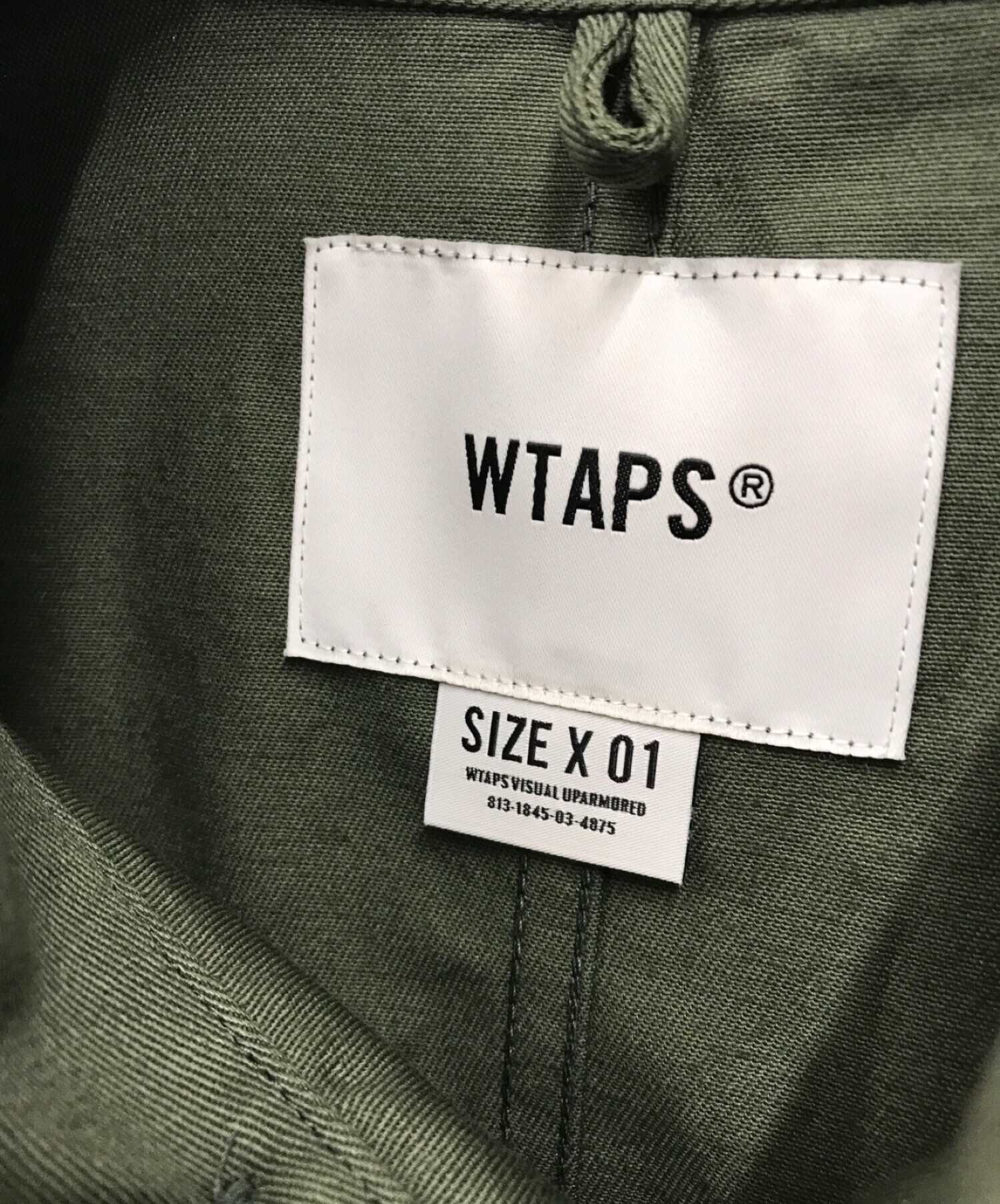 WTAPS (ダブルタップス) ユーティリティシャツジャケット / BUDS / LS / COTTON. TWILL オリーブ サイズ:X01  未使用品