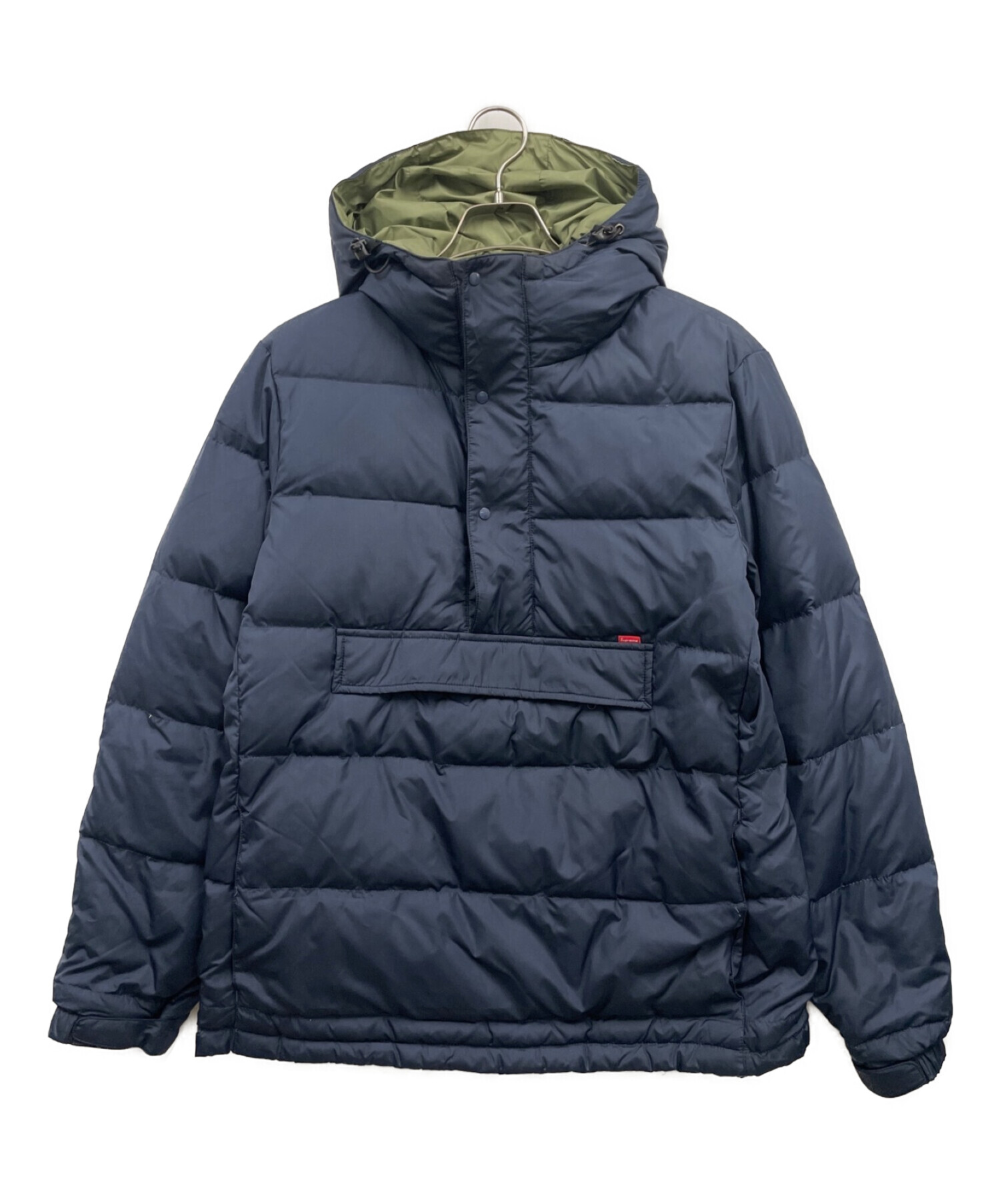 SUPREME (シュプリーム) ダウンプルオーバージャケット / 11AW Down Pullover Jacket ネイビー サイズ:M