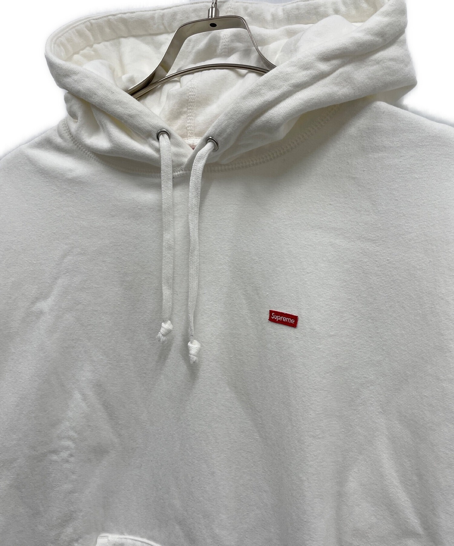 Supreme (シュプリーム) スモールボックスロゴフーディー / Small Box Hooded Sweatshirt ホワイト サイズ:S