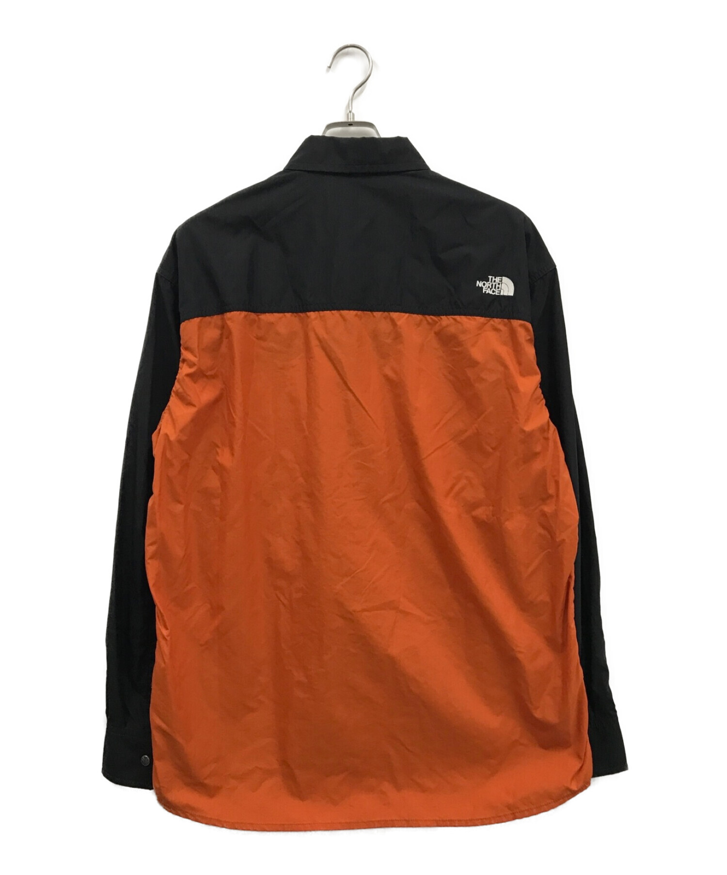 THE NORTH FACE (ザ ノース フェイス) ロングスリーブヌプシシャツ オレンジ サイズ:XL