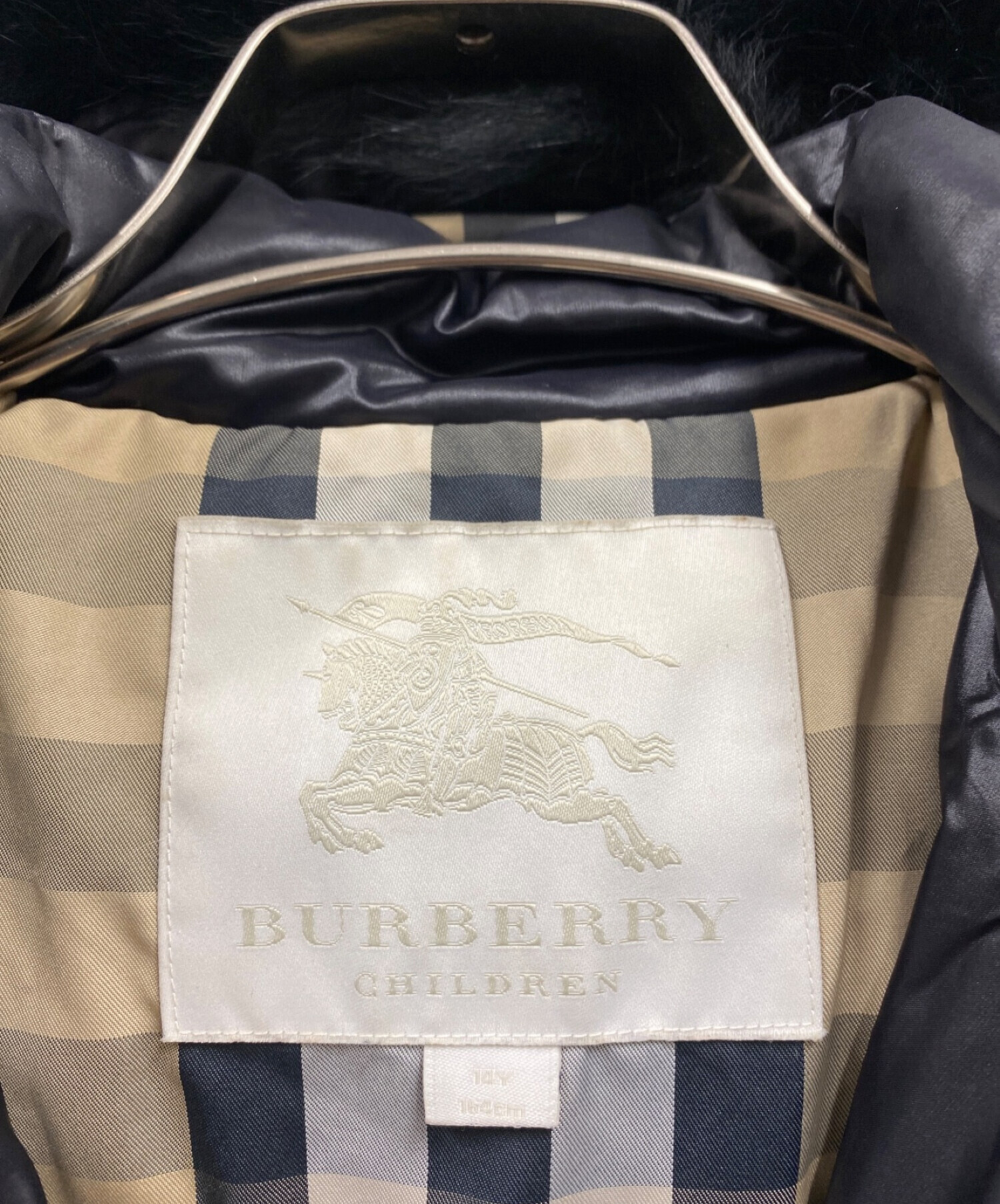 BURBERRY CHILDREN (バーバリー チルドレン) ダウンコート ブラック サイズ:164(14Y)