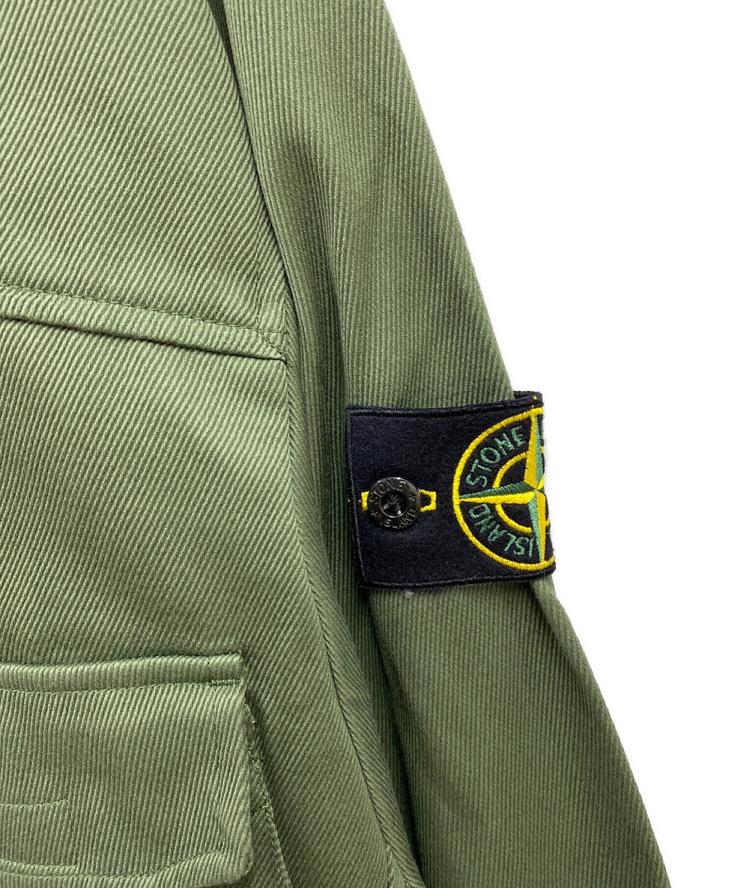 STONE ISLAND (ストーンアイランド) ハーフジップジャケット グリーン サイズ:XL