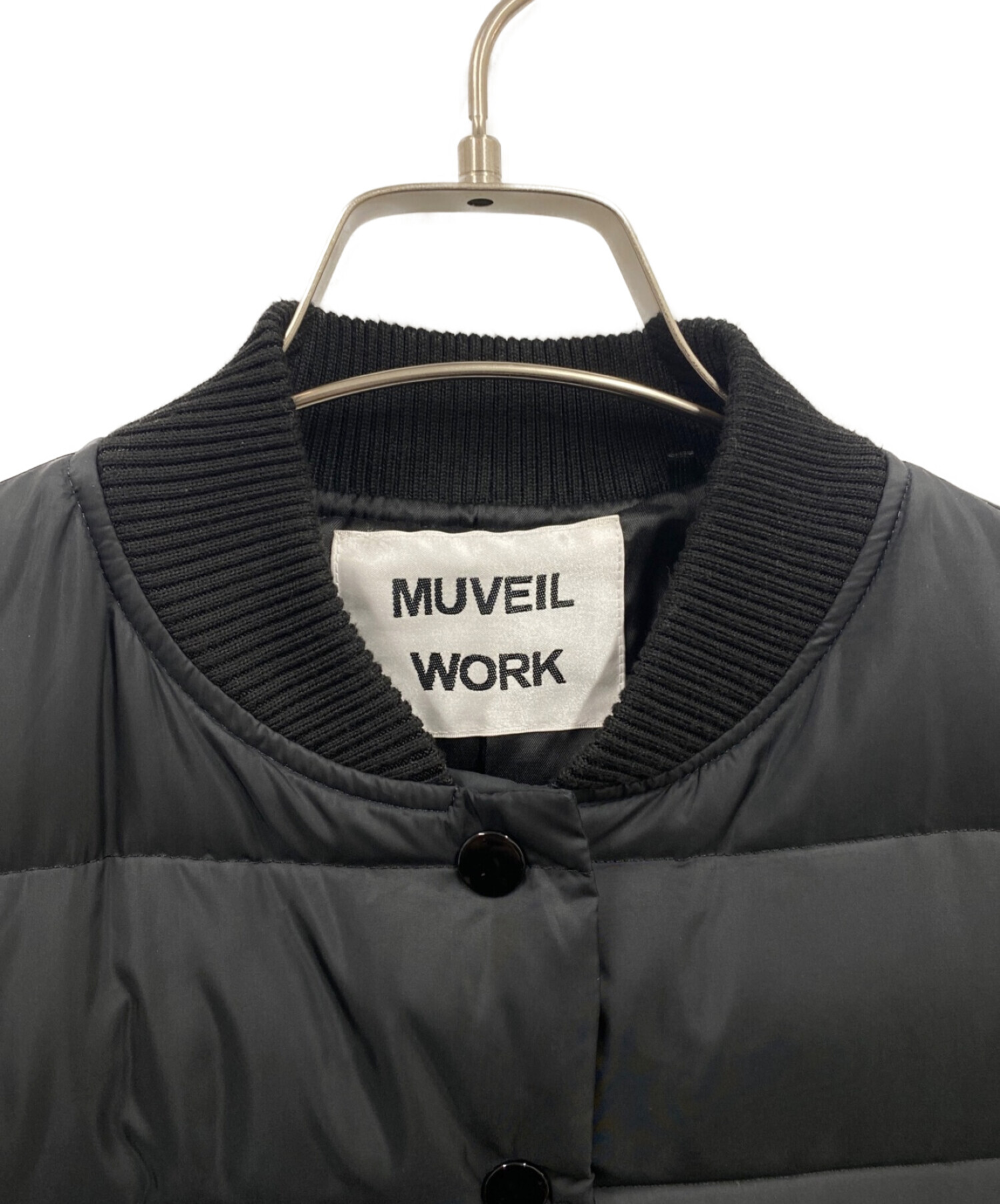 MUVEIL Work (ミュベールワーク) 切替ダウンコート ネイビー サイズ:36