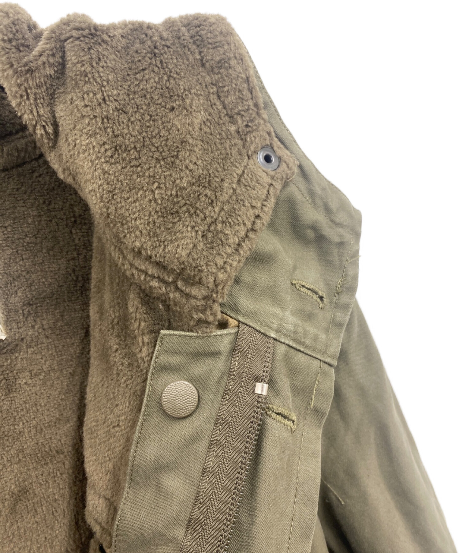 VINTAGE MILITARY (ヴィンテージ ミリタリー) 【古着】80’s ドイツ軍 ボアライナー付モッズコート オリーブ サイズ:174/96