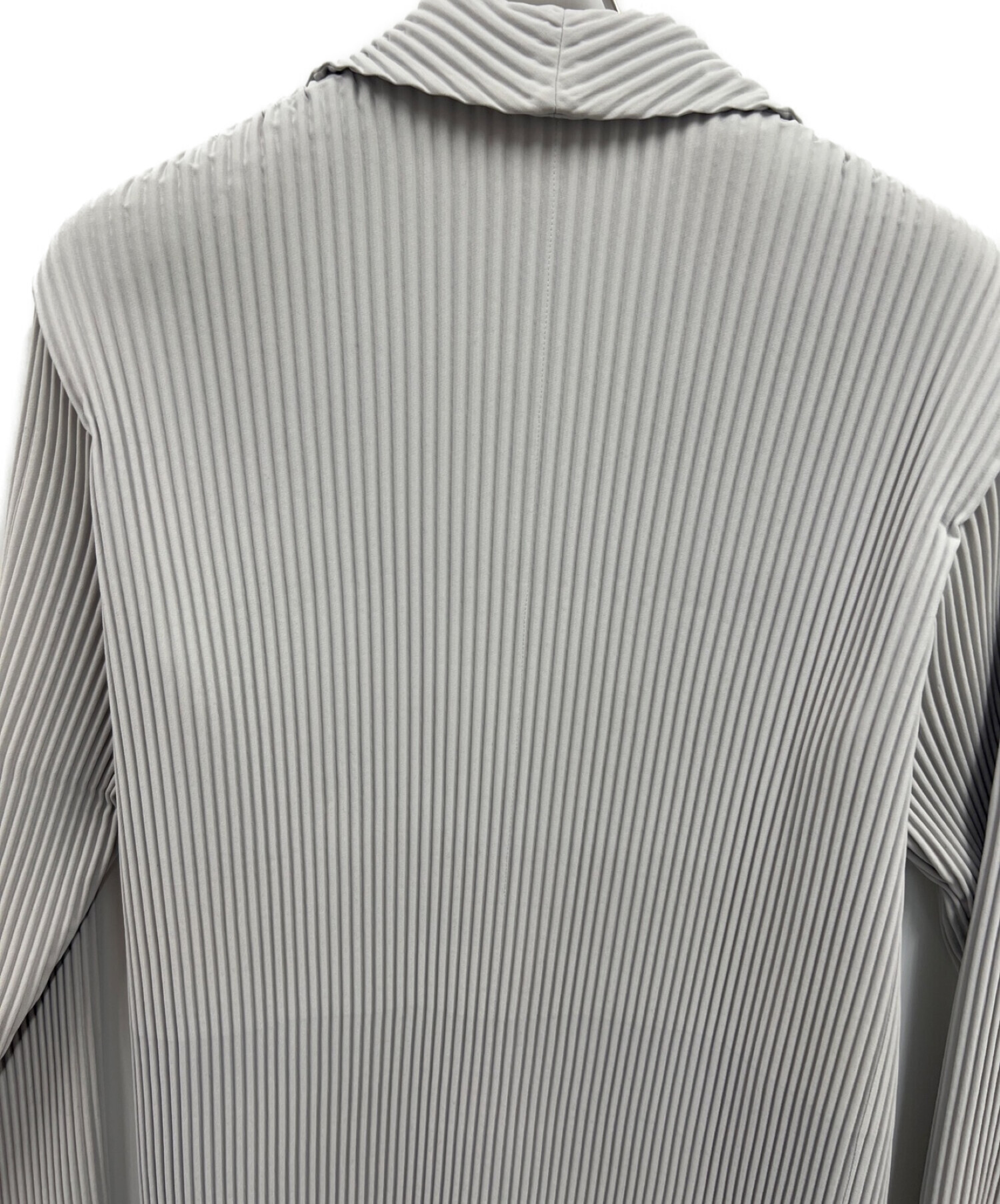 HOMME PLISSE ISSEY MIYAKE (オムプリッセ イッセイミヤケ) プリーツコート / 20AW グレー サイズ:3