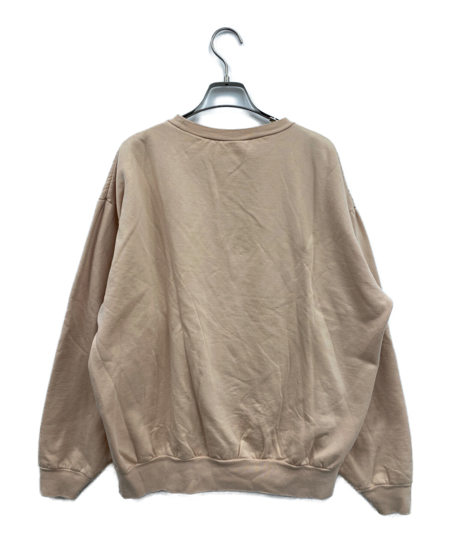 AURALEE (オーラリー) ELASTIC HIGH GAUGE SWEAT P/O クルーネックスウェット ピンク サイズ:4