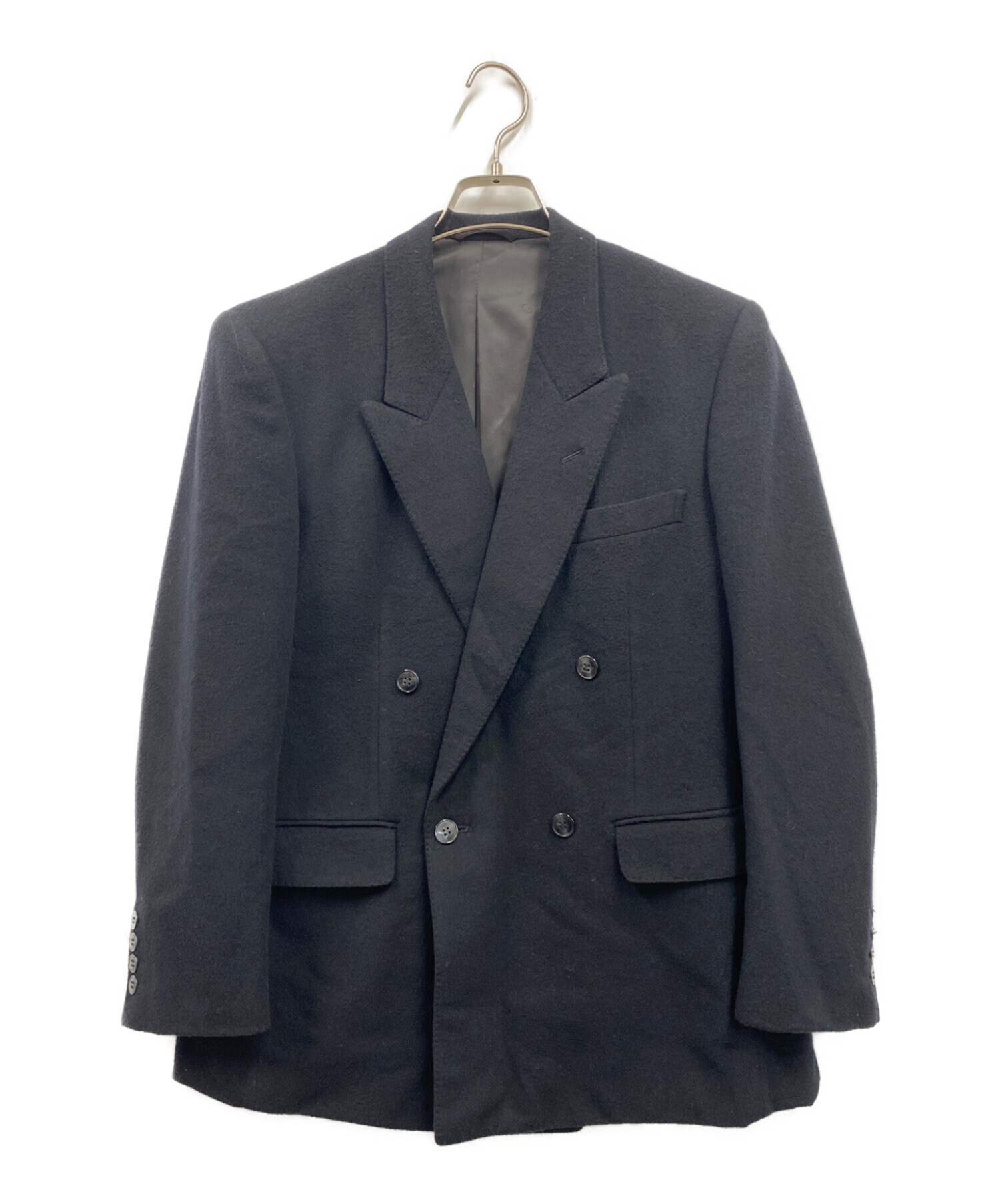 Christian Dior MONSIEUR (クリスチャンディオールムッシュ) 【OLD】カシミア混ダブルブレストウールジャケット ブラック  サイズ:165ｃｍ