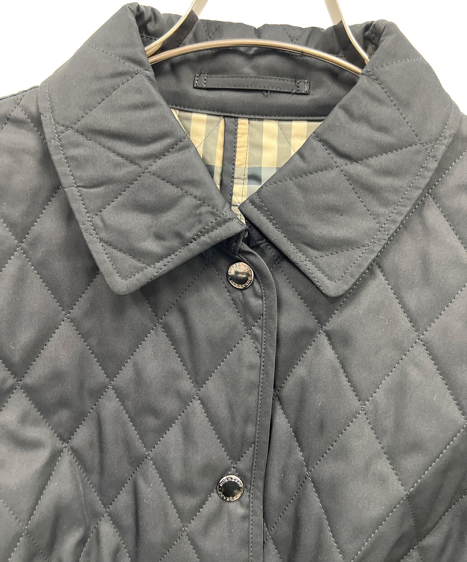 BURBERRY LONDON (バーバリー ロンドン) 裏ノバチェックキルティングジャケット ブラック サイズ:44