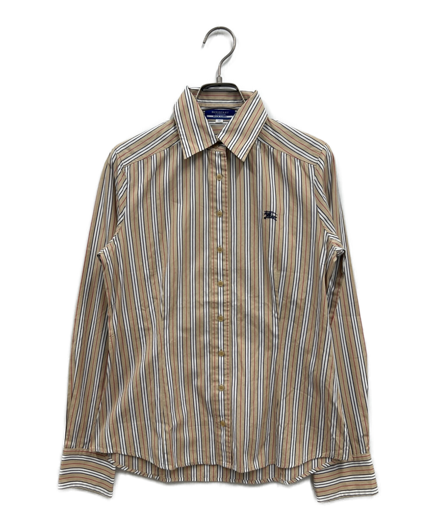 BURBERRY BLUE LABEL (バーバリーブルーレーベル) ストライプシャツ ベージュ サイズ:M