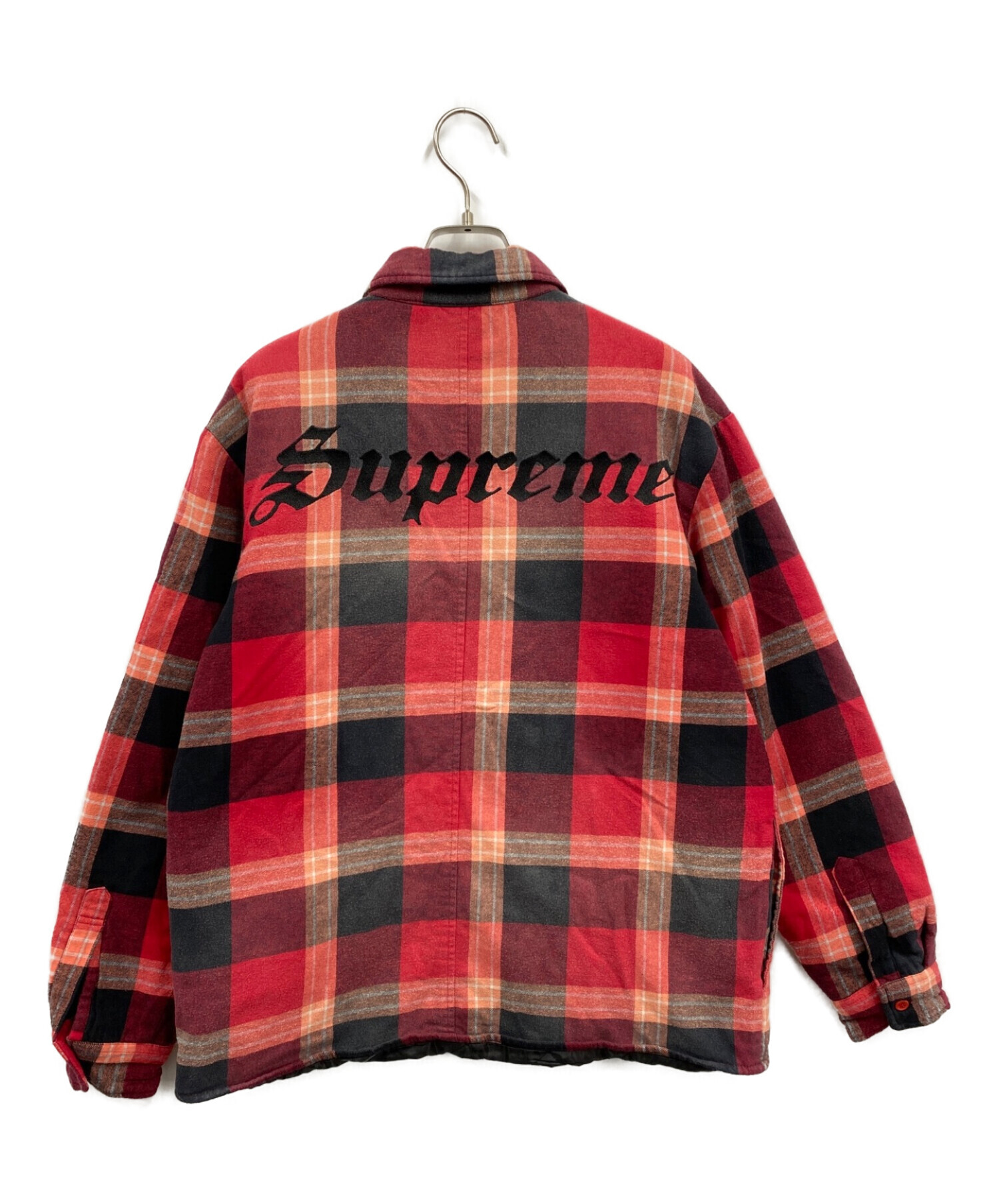 supreme 20aw quilted flannel shirt S-