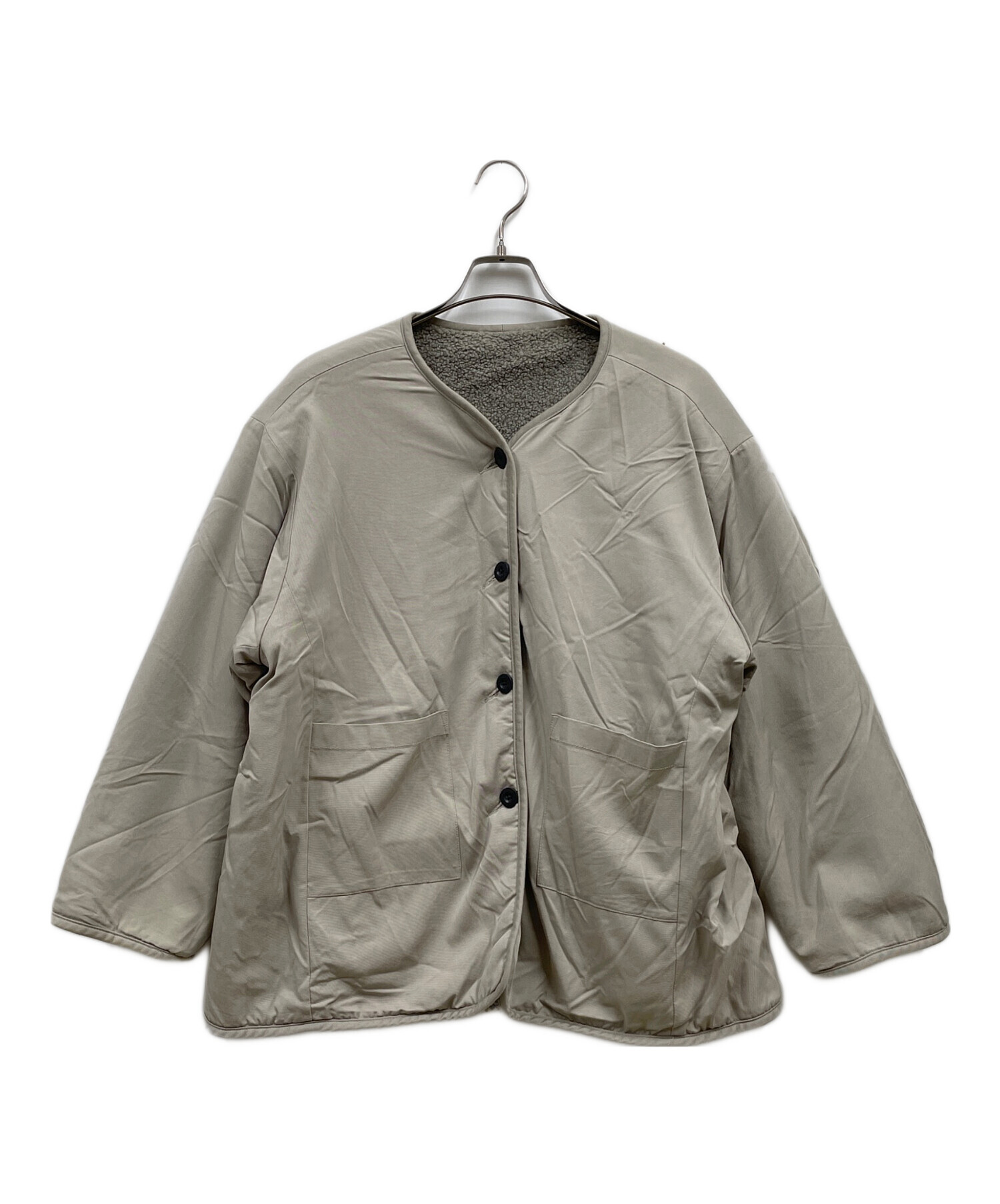 CLANE (クラネ) REVERSIBLE MILITARY BOA JACKET ベージュ サイズ:FREE