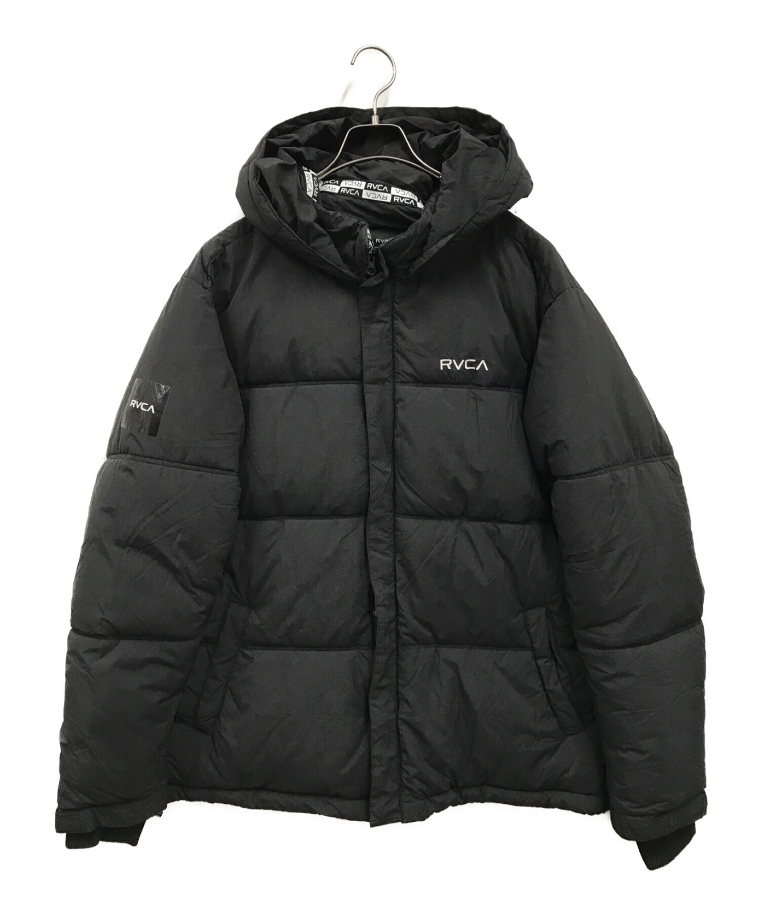 RVCA (ルーカ) VISOR HOODED PUFFER JACKET/BC042776 ブラック サイズ:S