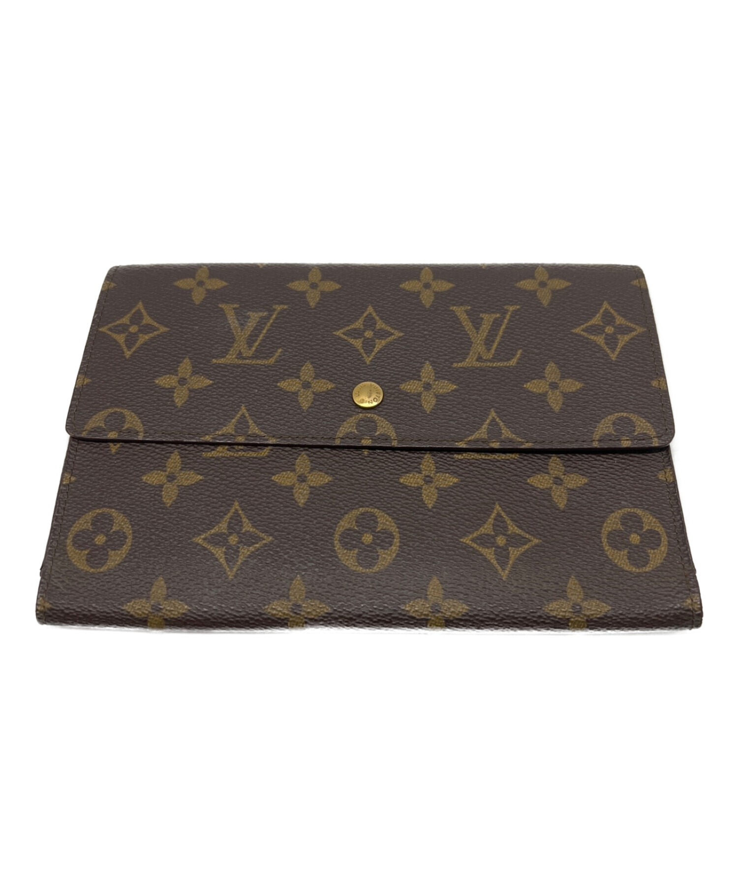 中古・古着通販】LOUIS VUITTON (ルイ ヴィトン) 3つ折り財布 ベージュ