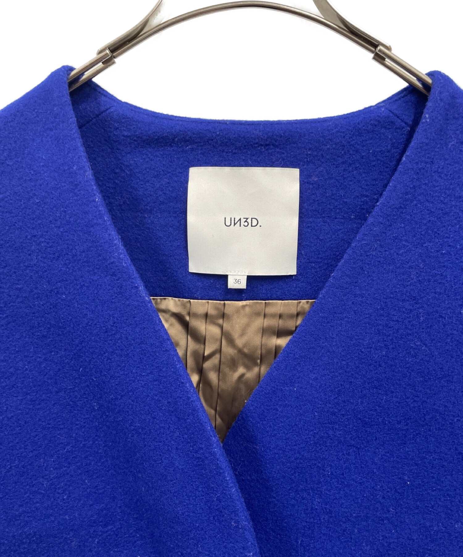 UN3D / アンスリード | 中綿 ロング パディングシャツジャケット | 36 | BLACK | レディース