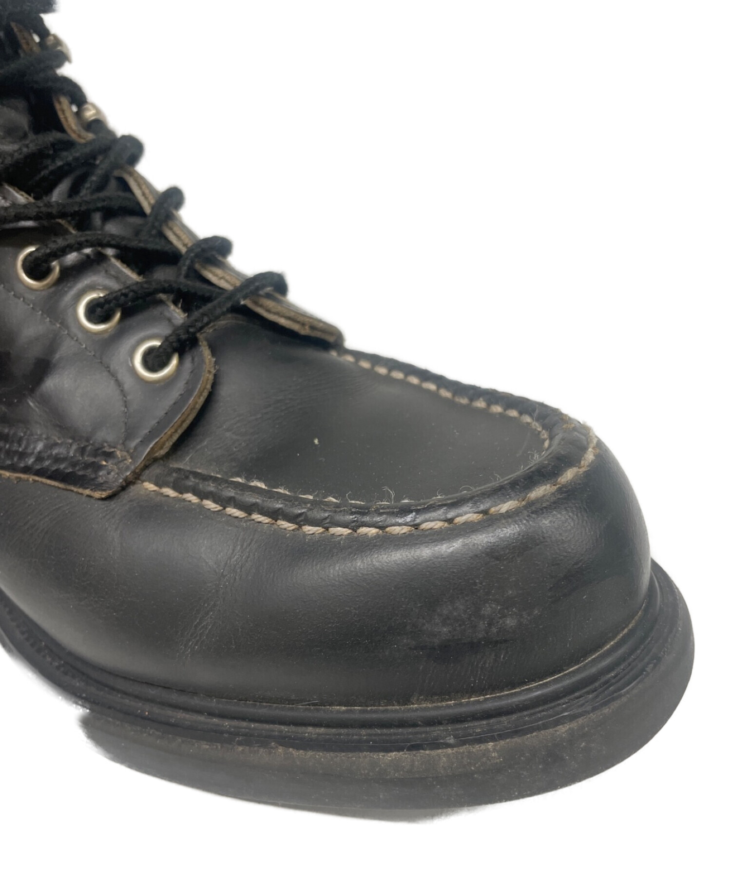 中古・古着通販】RED WING (レッドウィング) 8133 モックトゥワークブーツ スーパーソール ブラック サイズ:7  1/2｜ブランド・古着通販 トレファク公式【TREFAC FASHION】スマホサイト