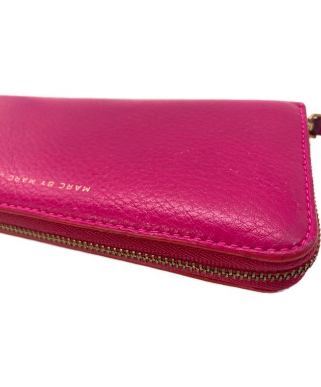 レア】長財布 marc by marcjacobs neon pink-