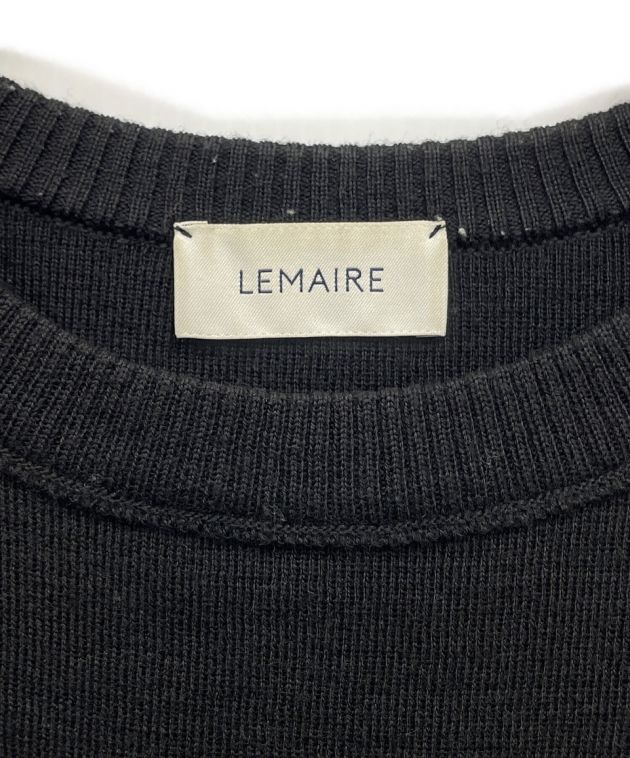 LEMAIRE (ルメール) 21AWクルーネックニット ブラック サイズ:Ｍ