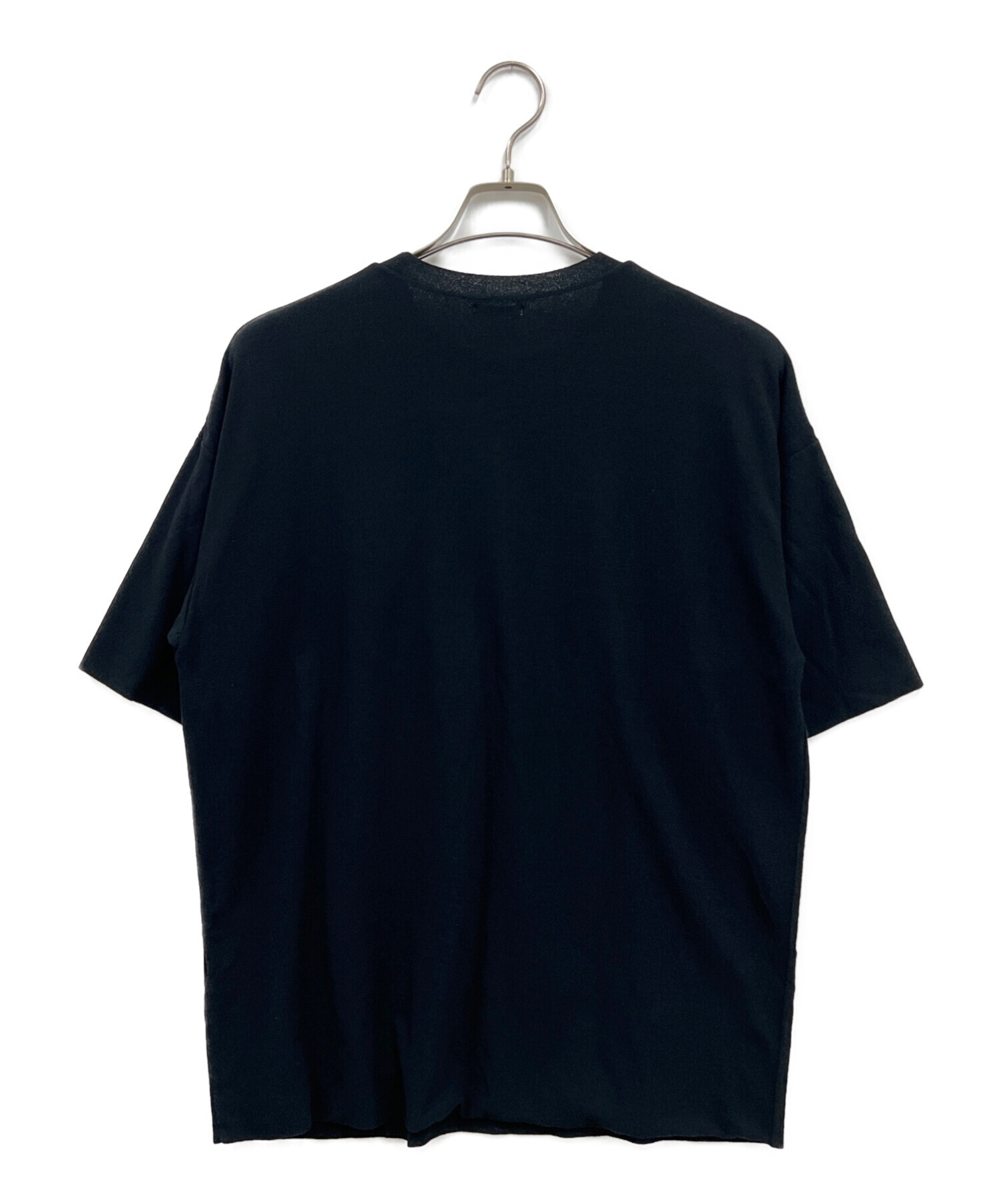 AURALEE (オーラリー) HARDTWIST AMUNZEN DOUBLE CLOTH TEE A20ST01KN ブラック サイズ:4