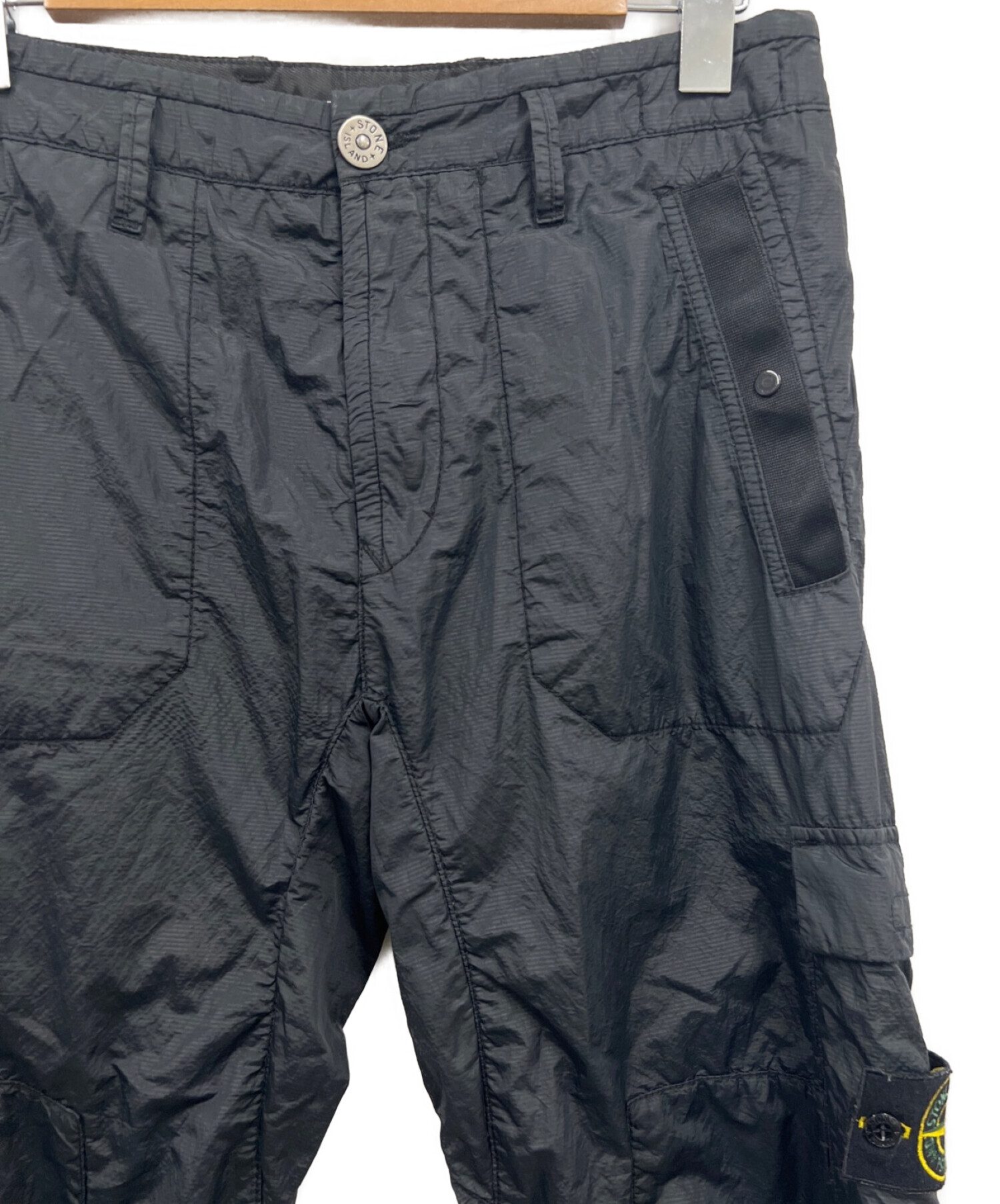 STONE ISLAND (ストーンアイランド) NYLON METAL PANTS ナイロンメタルパンツ 721532029 ブラック サイズ:W29