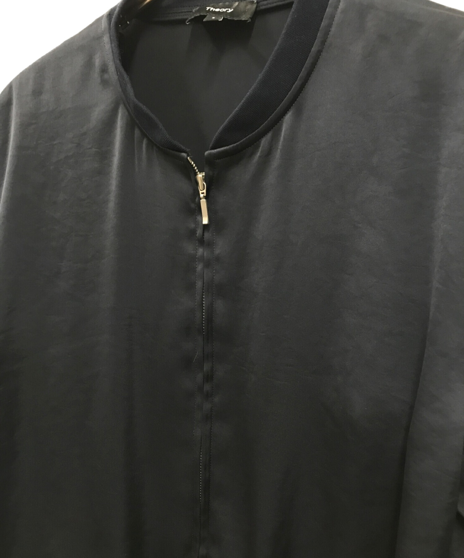 セオリー 22SS Crushed Satin Zip Bomber ジャケット - ブルゾン