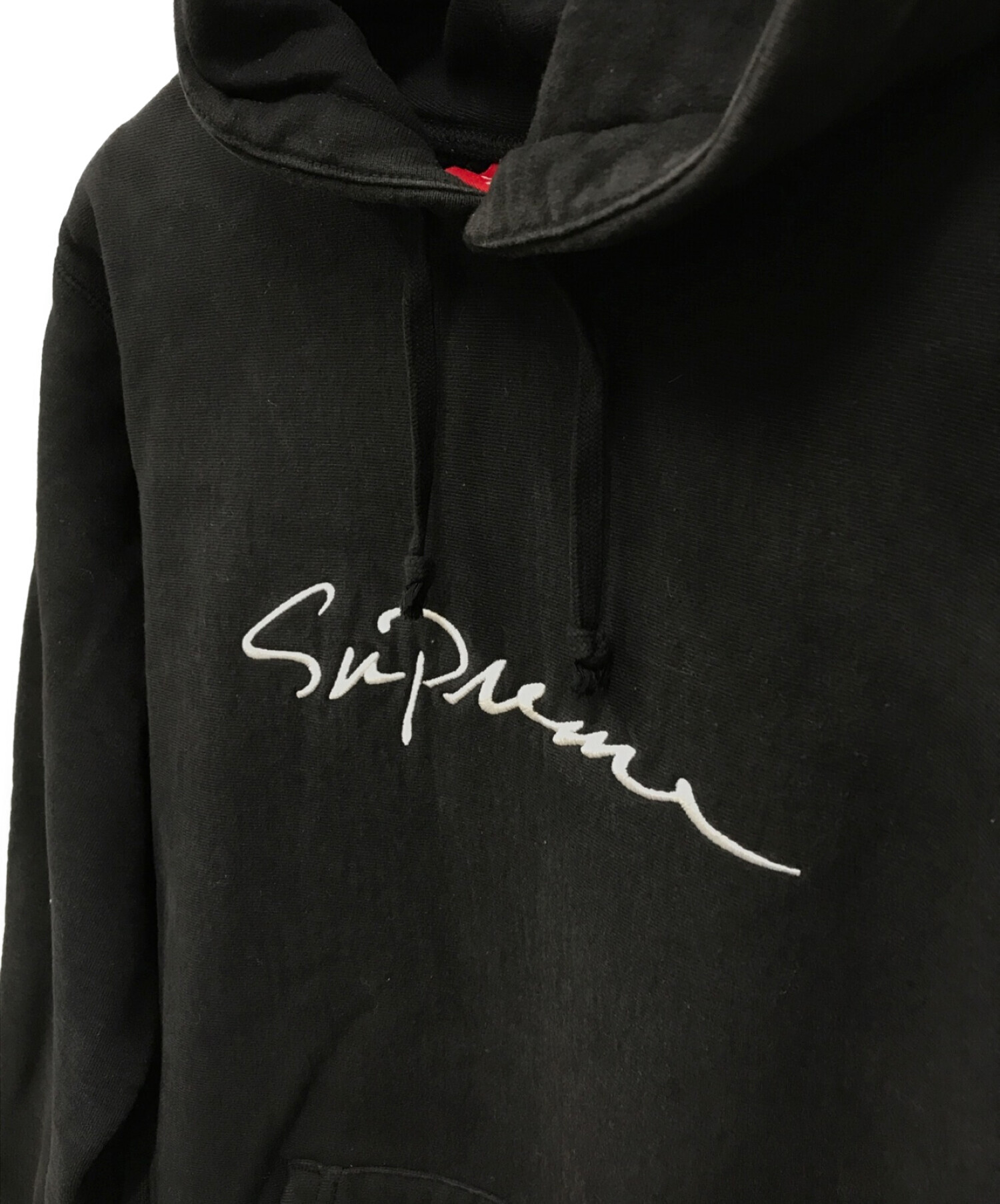 Supreme (シュプリーム) Classic Script Hooded Sweatshirt/18ＡＷ ブラック サイズ:Ｍ