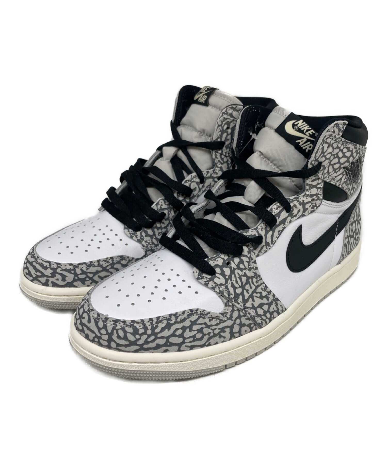 NIKE (ナイキ) AIR JORDAN 1 RETRO HIGH OG ホワイト サイズ:27 未使用品