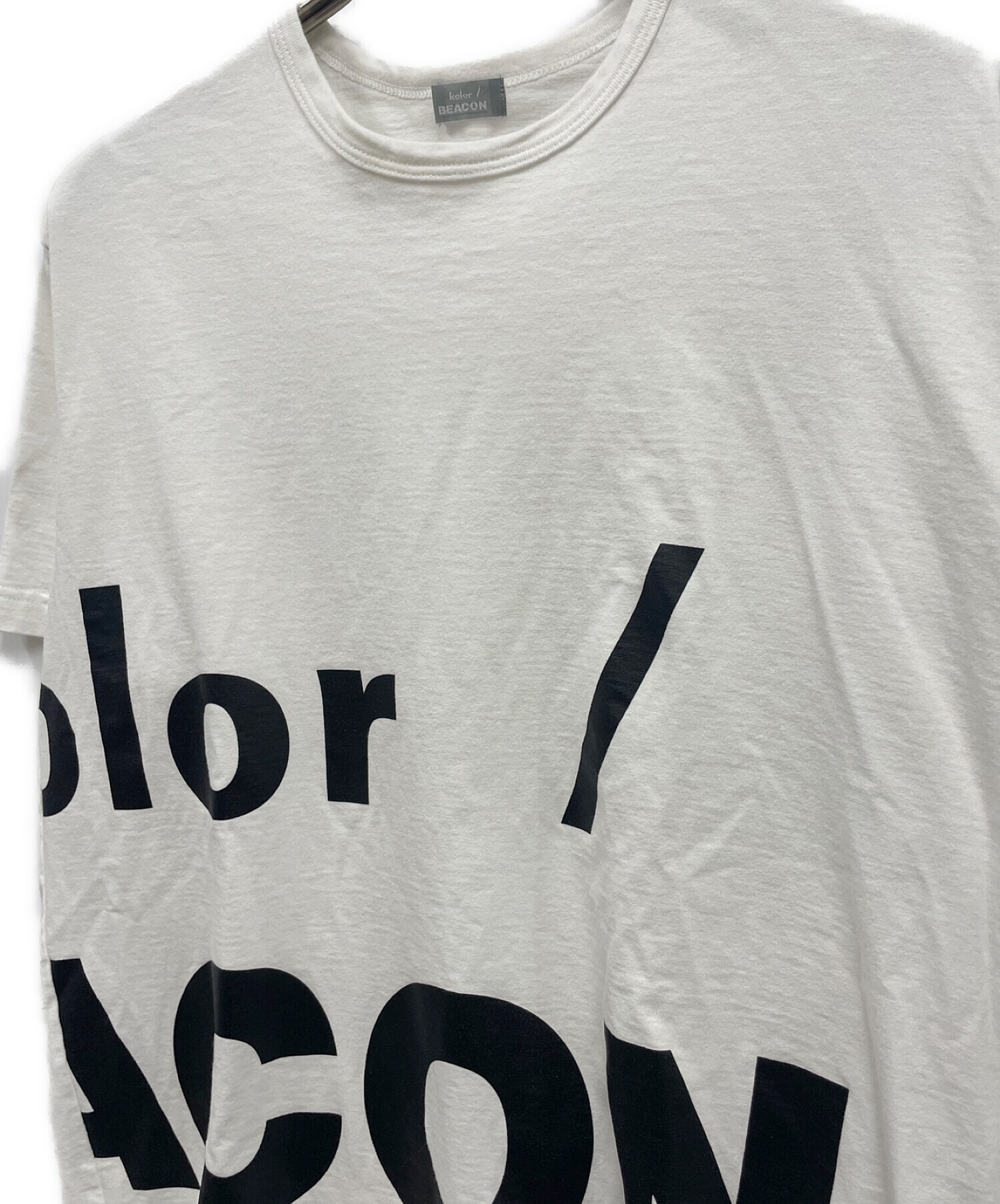 中古・古着通販】kolor/BEACON (カラービーコン) ビッグロゴTシャツ