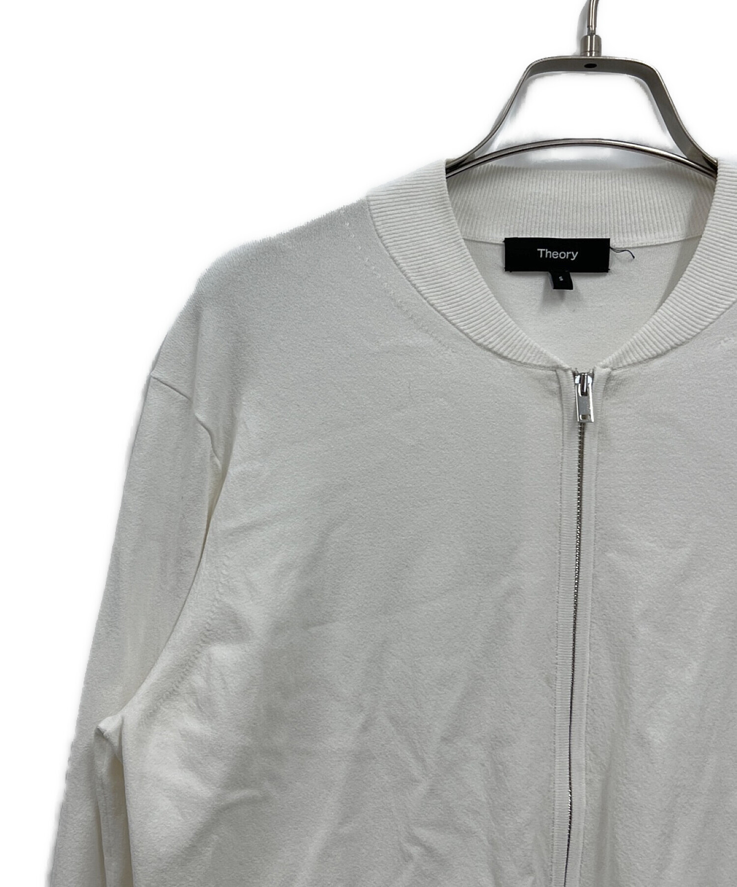 theory (セオリー) Compact Crepe Zip Up Bomber ホワイト サイズ:S