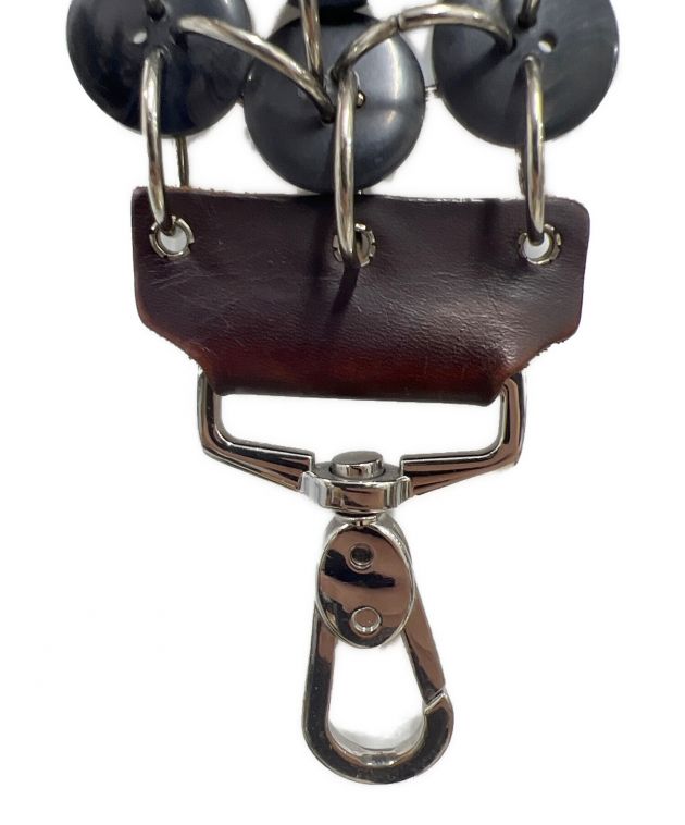STEFAN COOKE (ステファンクック) button bag strap ブラック×シルバー