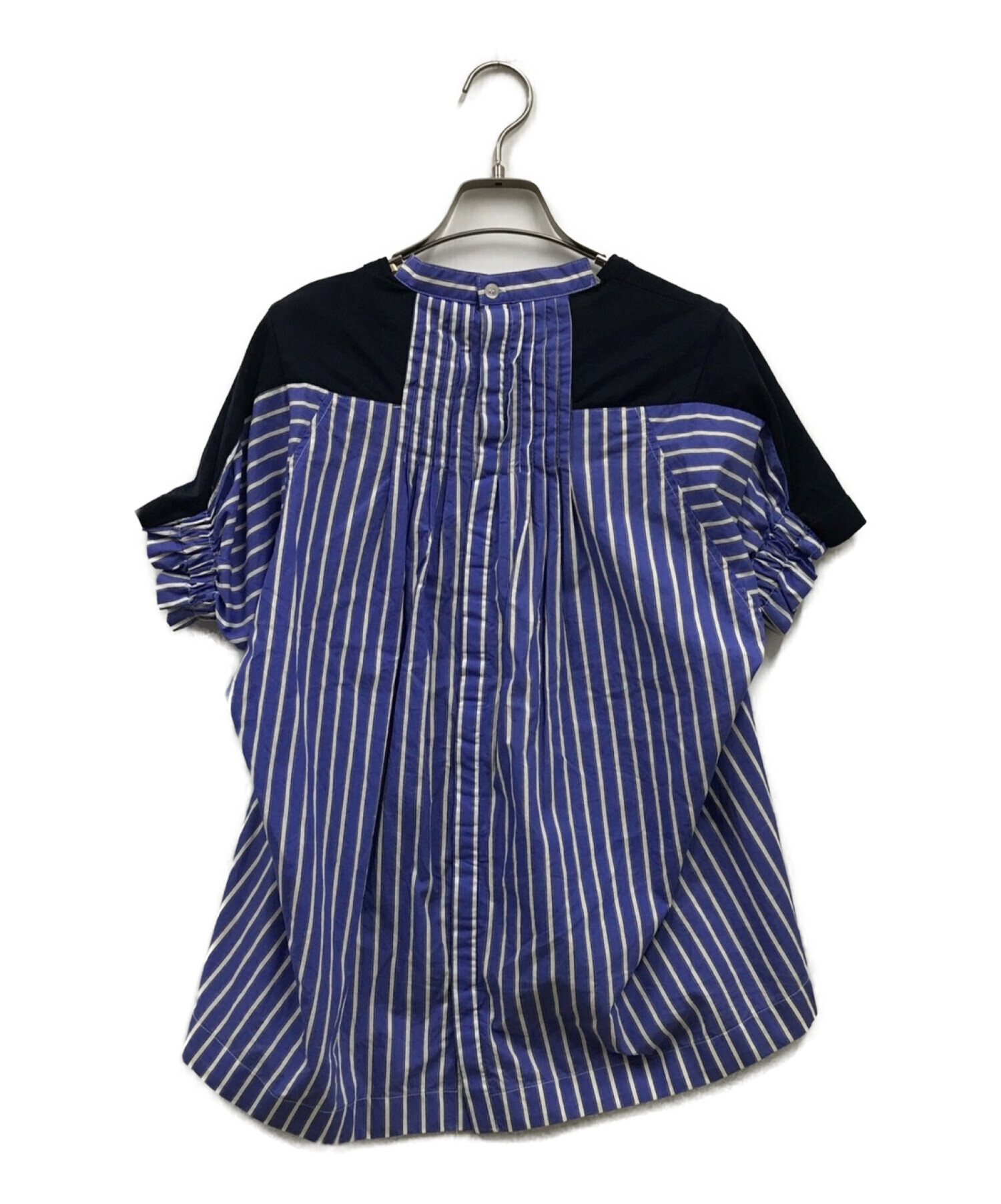 sacai (サカイ) ドッキング Tシャツ ブルー サイズ:1